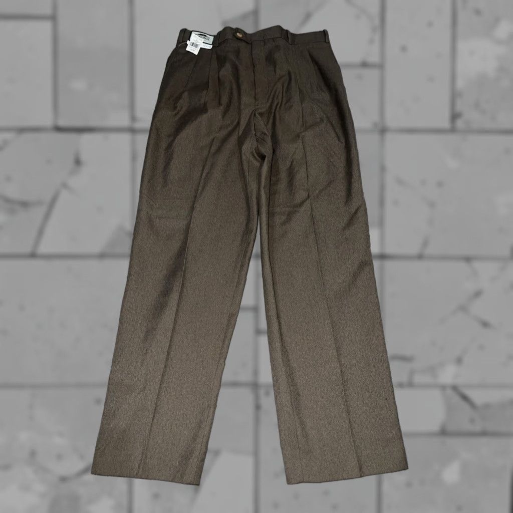 Vintage VINTAGE J Riggings Dress Pants Men’s Size 34x34 Brown Men's Clothing Size US 34 / EU 50 - 1 Thumbnail