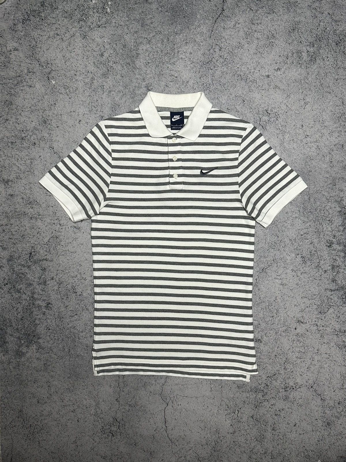 Nike Vintage Nike Striped Polo T-Shirt Y2K | Grailed