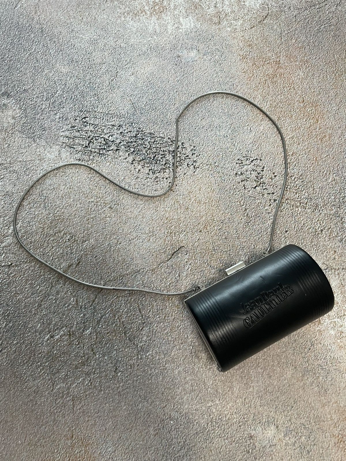 Jean Paul Gaultier Vintage Jean Paul Gaultier Black Leather Cylinder Clutch Size ONE SIZE - 1 Thumbnail