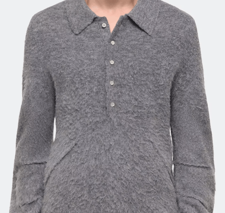 Helmut Lang Helmut Lang Apex Brushed Polo Sweater Size US XXL / EU 58 / 5 - 4 Thumbnail