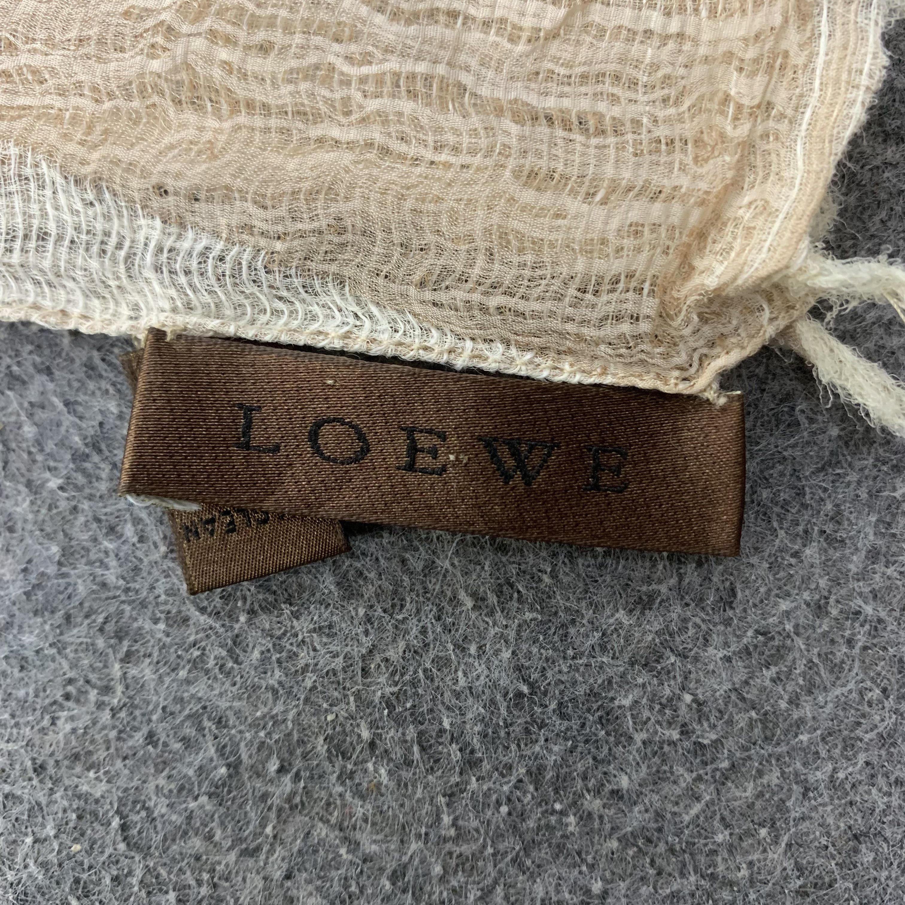 Loewe Loewe Scarf Silk Muffler Neck Wrap Stole BL9330 Size ONE SIZE - 9 Thumbnail