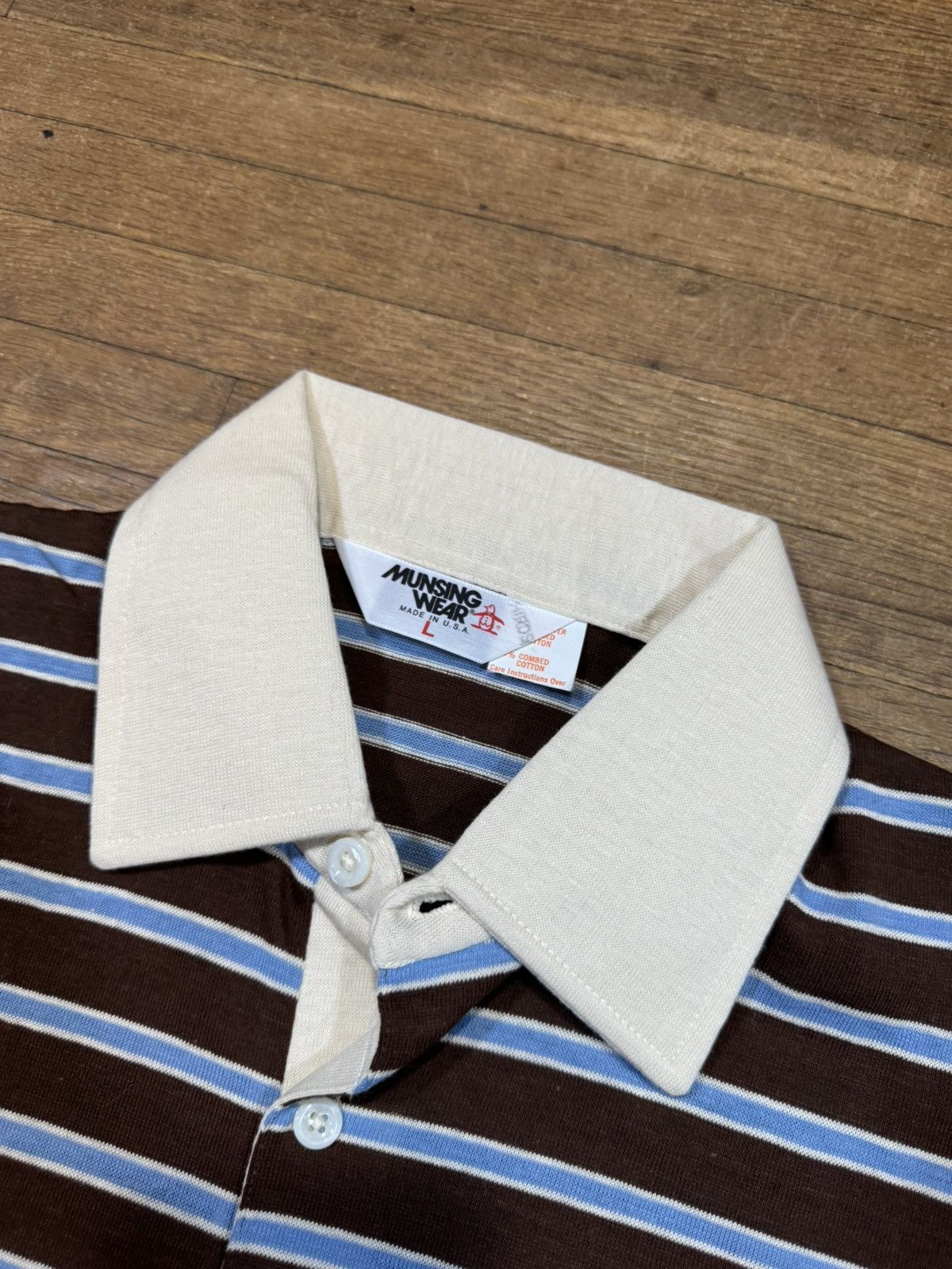 Vintage Vintage Striped Rugby Polo Size US L / EU 52-54 / 3 - 3 Thumbnail
