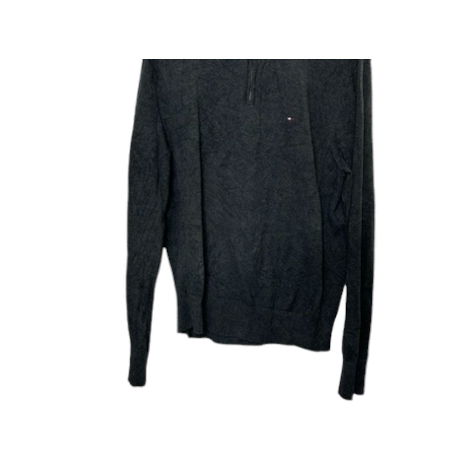 Tommy Hilfiger Tommy Hilfiger Gray 1/4 Zip Pullover Sweater Men's L Size US L / EU 52-54 / 3 - 5 Thumbnail