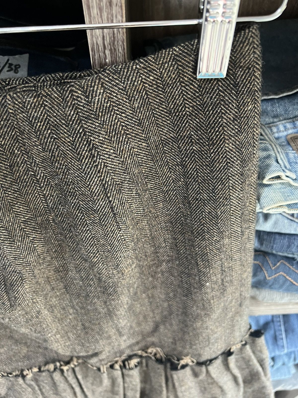 Sunao Kuwahara 🔥Rare Vintage I.S Sunao Kuwahara Reconstruct Skirt Size 24" / US 00 / IT 34 - 5 Thumbnail