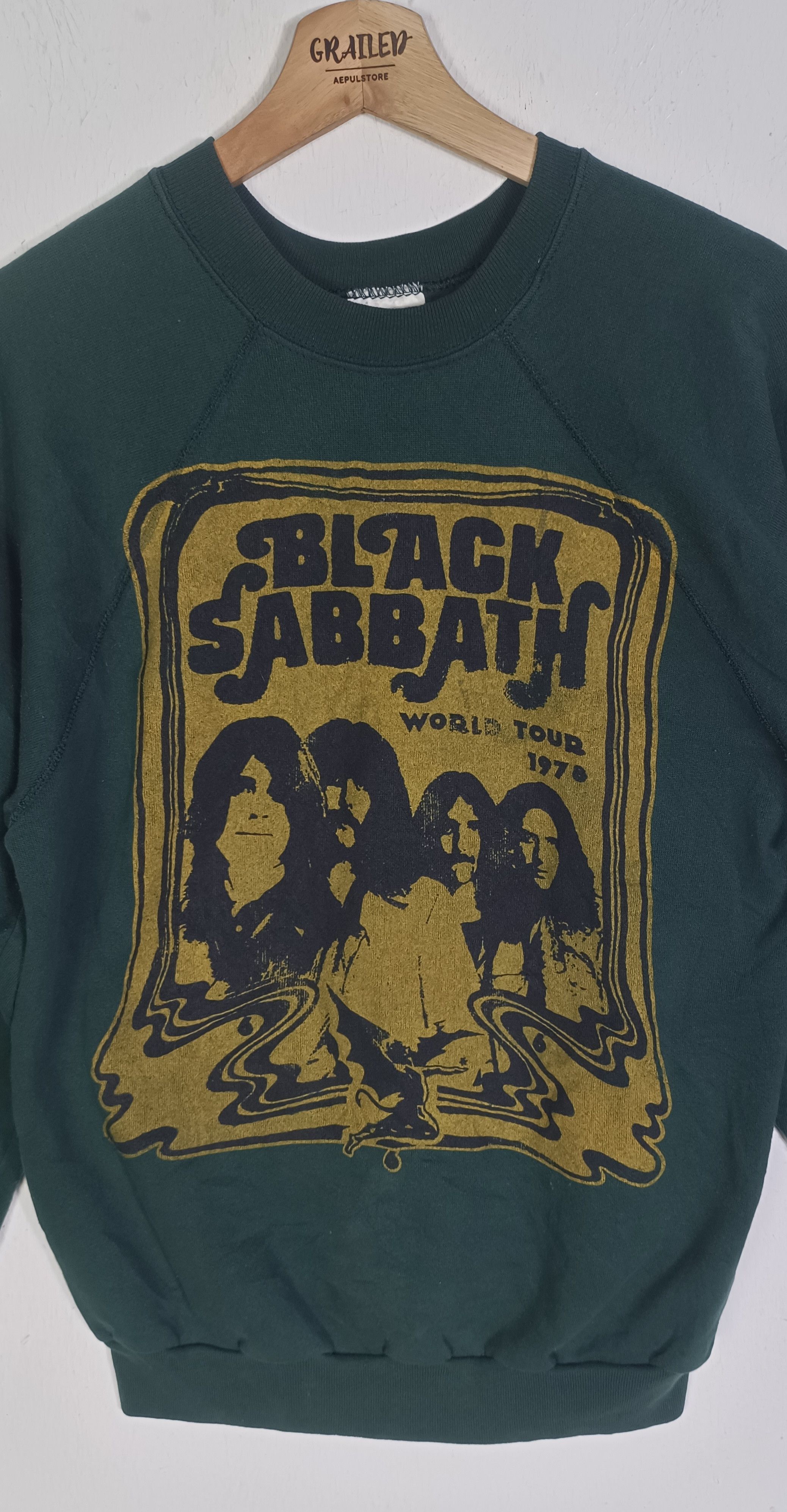 Black Sabbath Vintage💥 Black Sabbath World Tour 1978 Tultex Tag Size US M / EU 48-50 / 2 - 5 Thumbnail