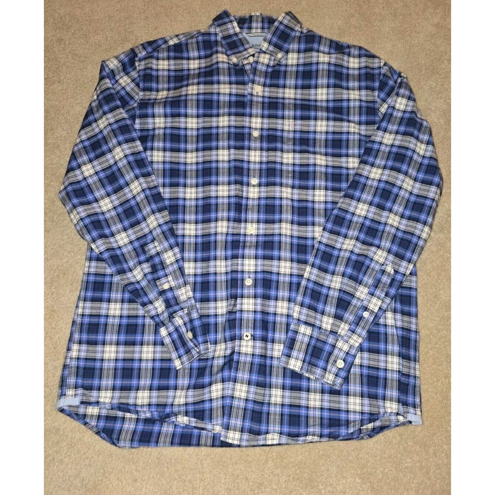 Izod IZOD Saltwater Long Sleeve Button Down Shirt Mens Size M Size US M / EU 48-50 / 2 - 1 Thumbnail