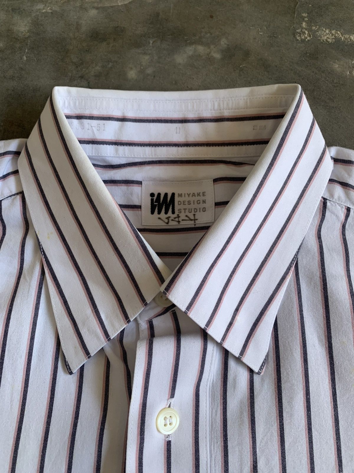 Issey Miyake 💥LAST SALE💥Issey Miyake Striped Shirt Japan Size US L / EU 52-54 / 3 - 3 Thumbnail