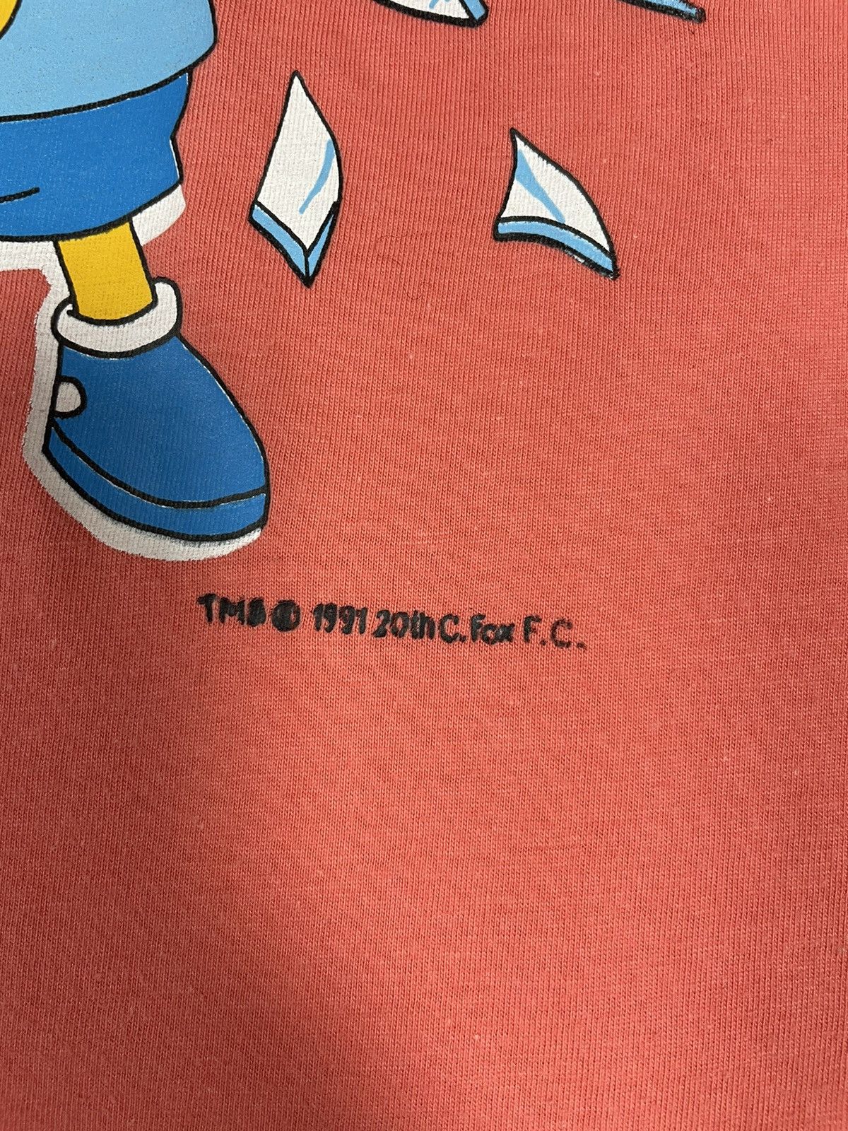 The Simpsons × Vintage RARE OG The Simpsons 1991 Bart Simpson White Promo Tee Size US L / EU 52-54 / 3 - 8 Thumbnail