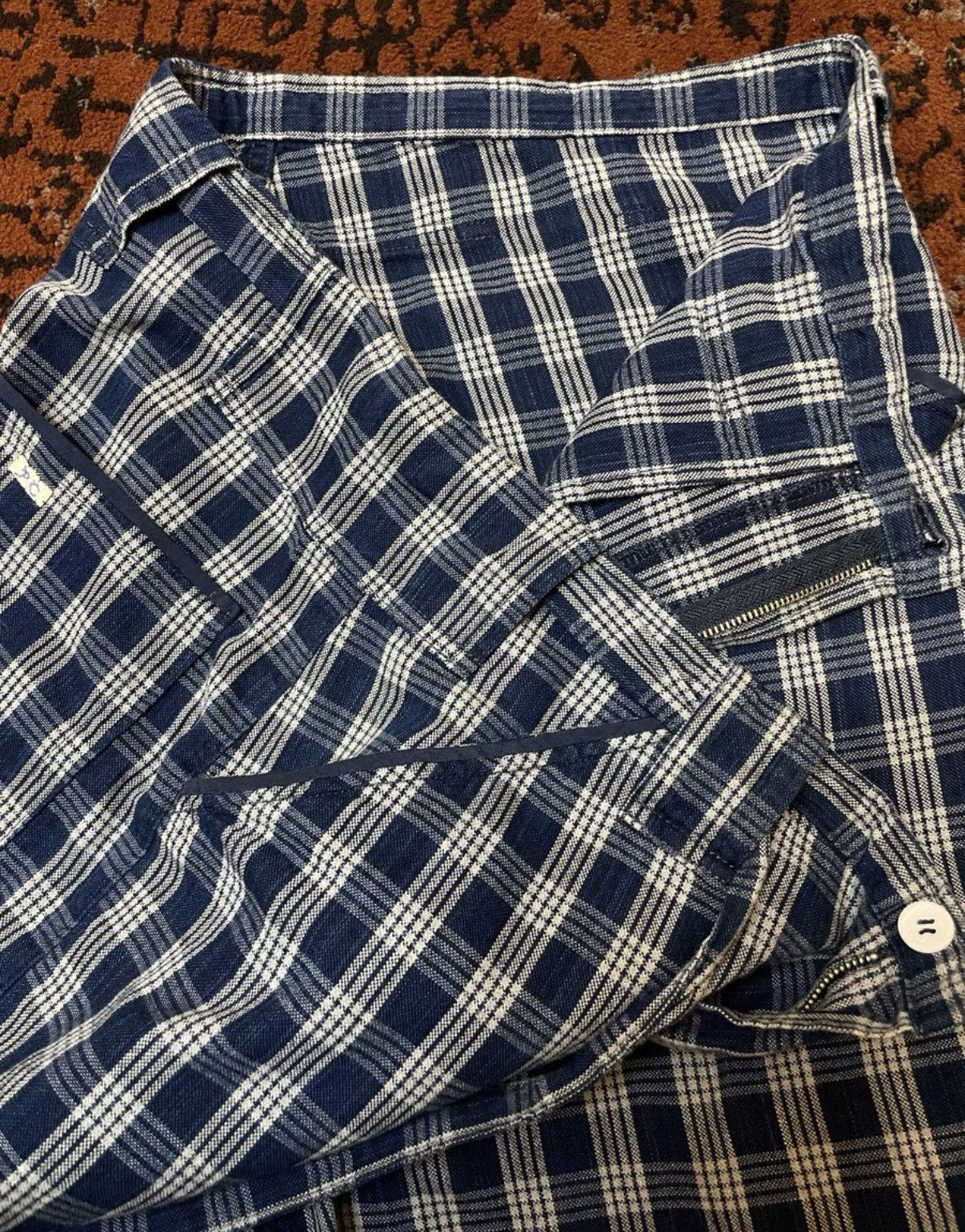 Porter Classic Porter Classic Classic Hawaiian Plaid Shorts Size US 35 - 3 Thumbnail