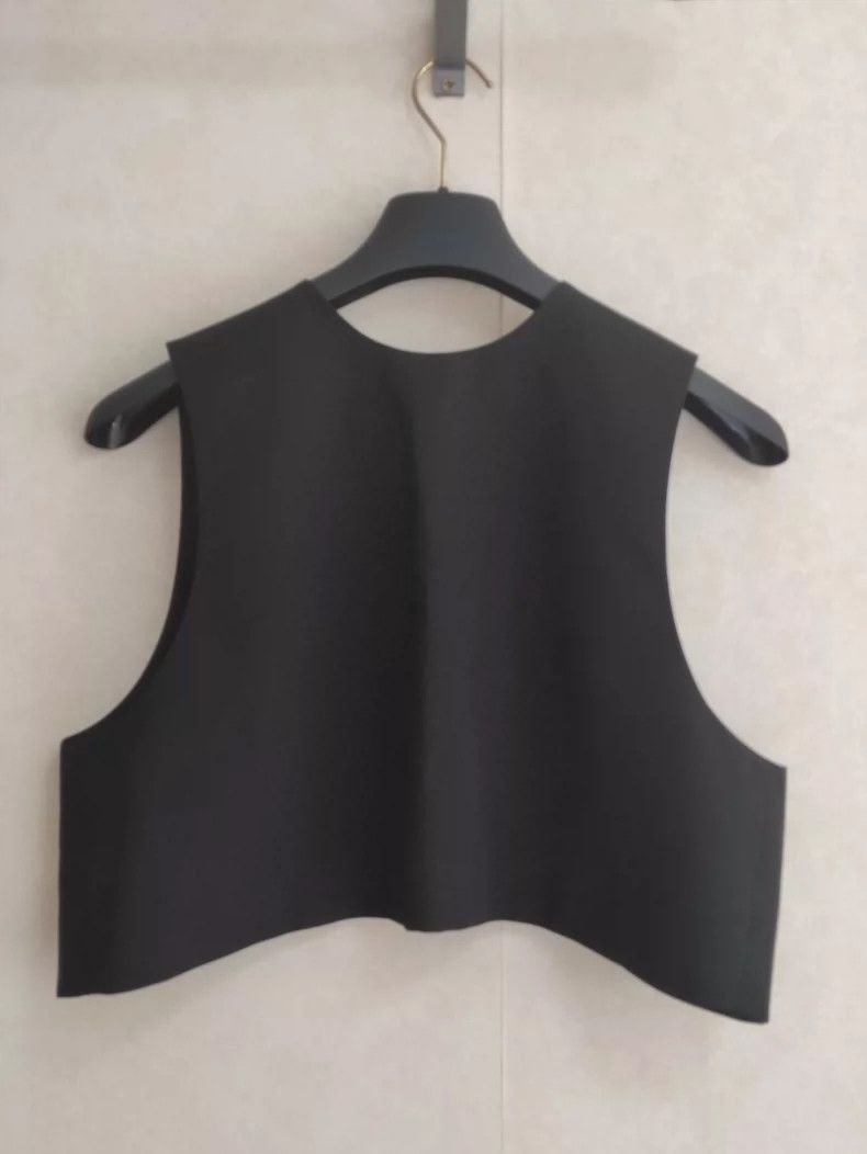 Jil Sander Jil Sander Black Vest Top Size 50 Size US L / EU 52-54 / 3 - 1 Thumbnail