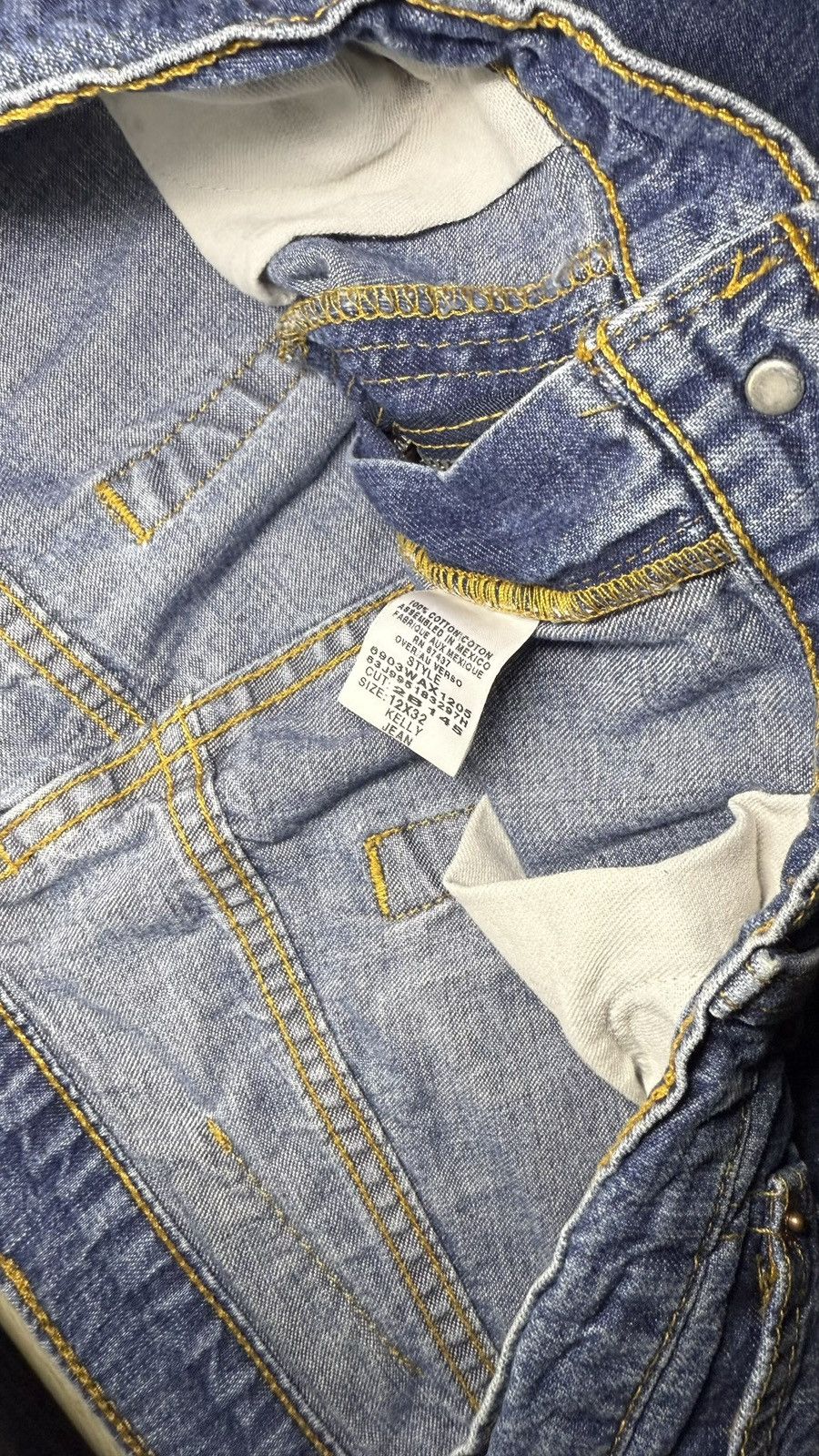 Polo Ralph Lauren Y2K 2000s Polo Ralph Lauren Rhinestoned Bootcut Flared Denim Size 34" / US 12 / IT 48 - 3 Thumbnail