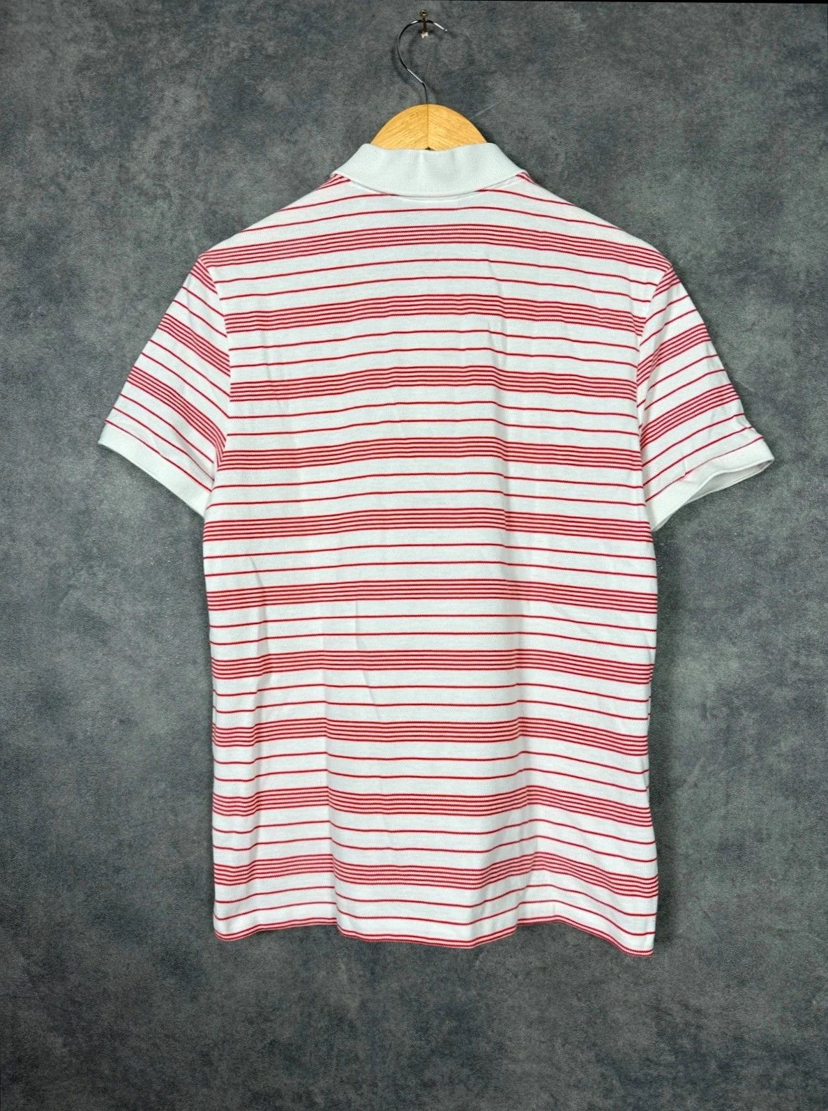Lacoste Lacoste Women Polo Shirt White Red Stripes Logo Size L / US 10 / IT 46 - 6 Thumbnail