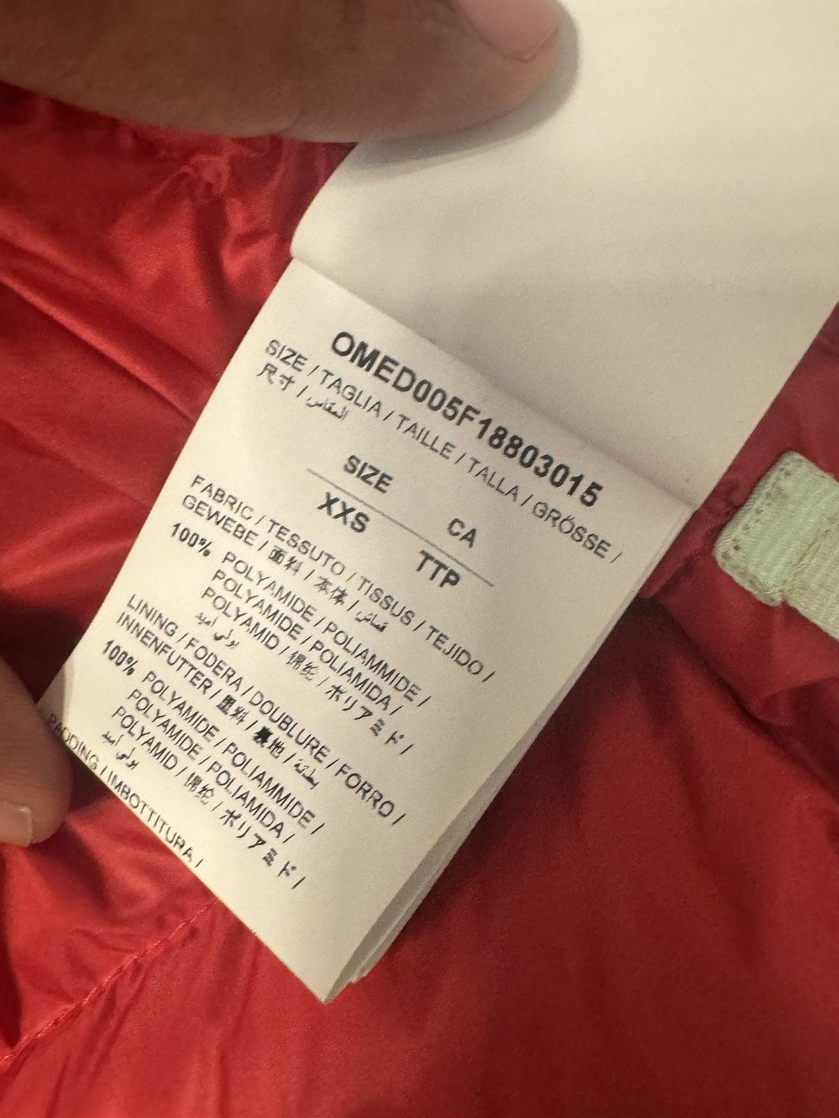 Off-White Offwhite Puffer Jacket Size US XXS / EU 40 - 9 Thumbnail