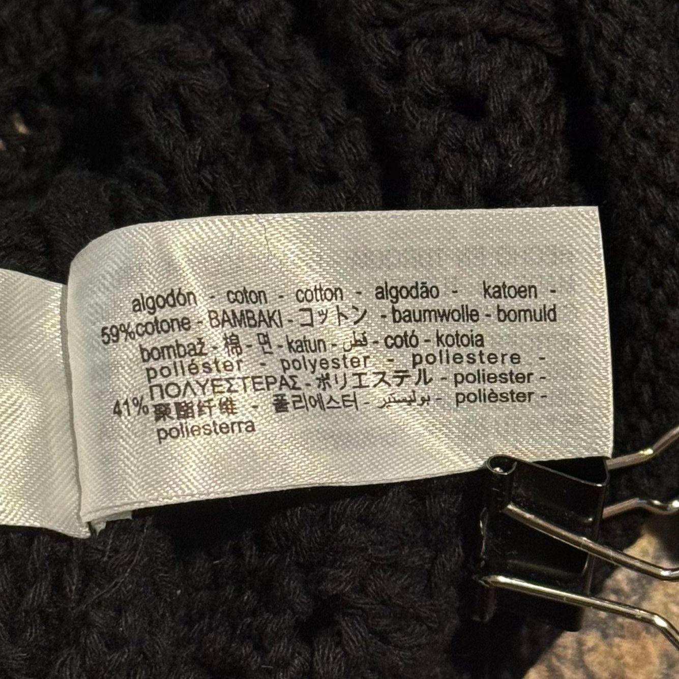 Zara Zara Cardigan Cropped Crochet Y2K Whimsigoth Black Large Size L / US 10 / IT 46 - 4 Thumbnail