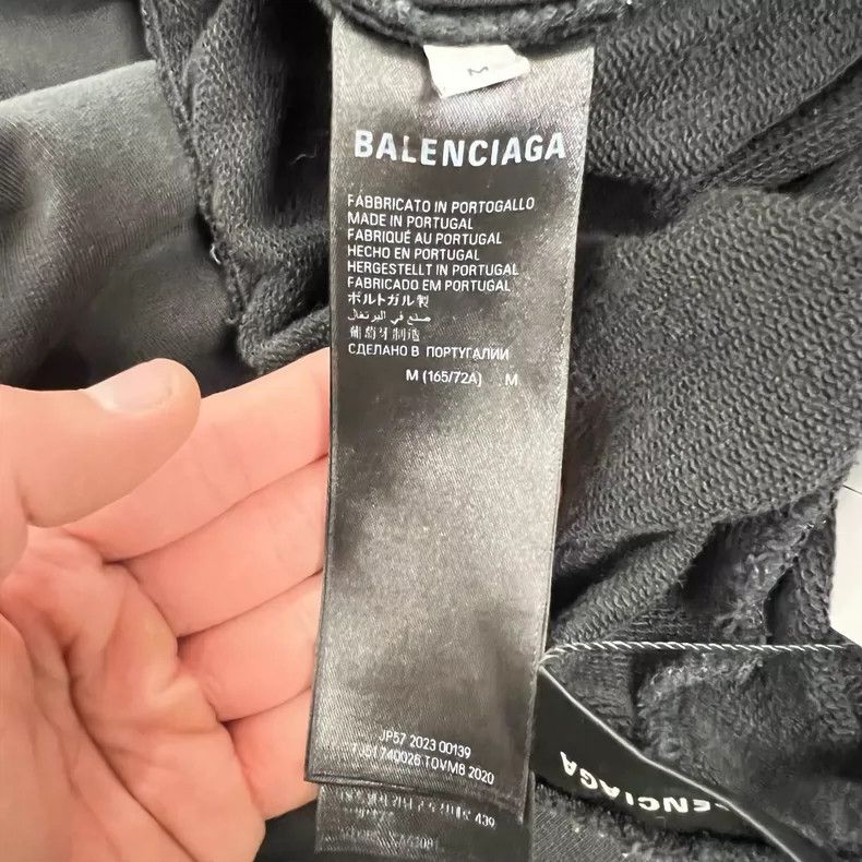 Balenciaga Balenciaga size M Embroidered Alphabet Washed Wide Leg Pan Size US 27 - 6 Thumbnail