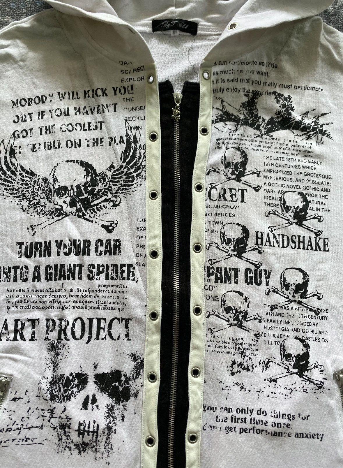 Hysteric Glamour Japanes B&T Poem Lace Up double layer Vkei Style Size US XL / EU 56 / 4 - 4 Thumbnail