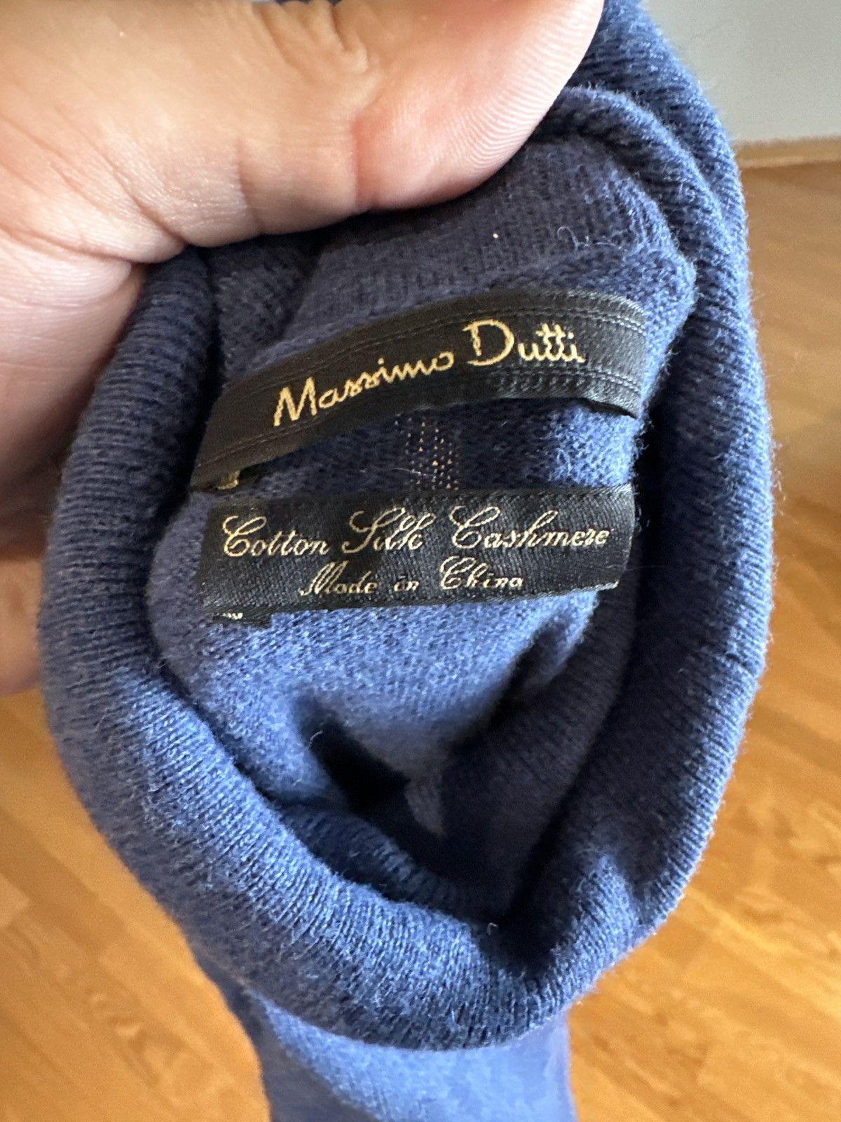 Massimo Dutti Massimo Dutti Blue Turtleneck Size US M / EU 48-50 / 2 - 2 Thumbnail