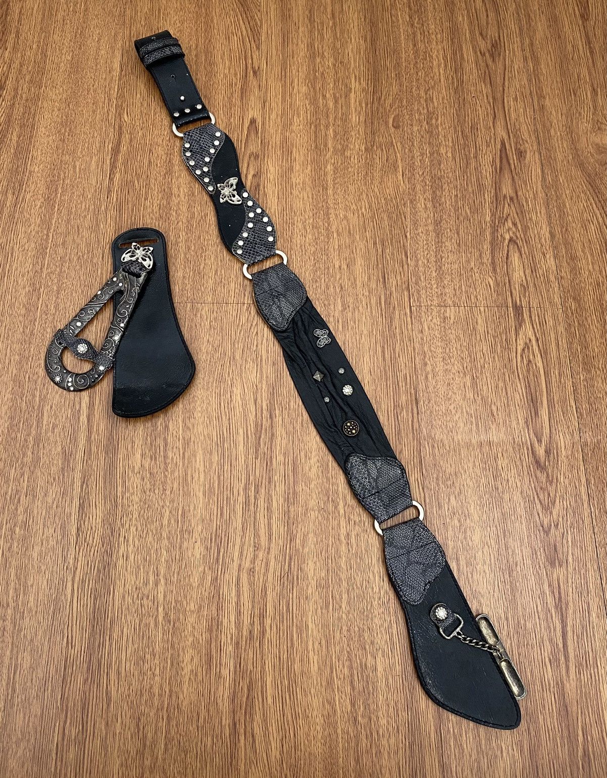 If Six Was Nine Wide butterfly belt snakeskin Size ONE SIZE - 2 Thumbnail