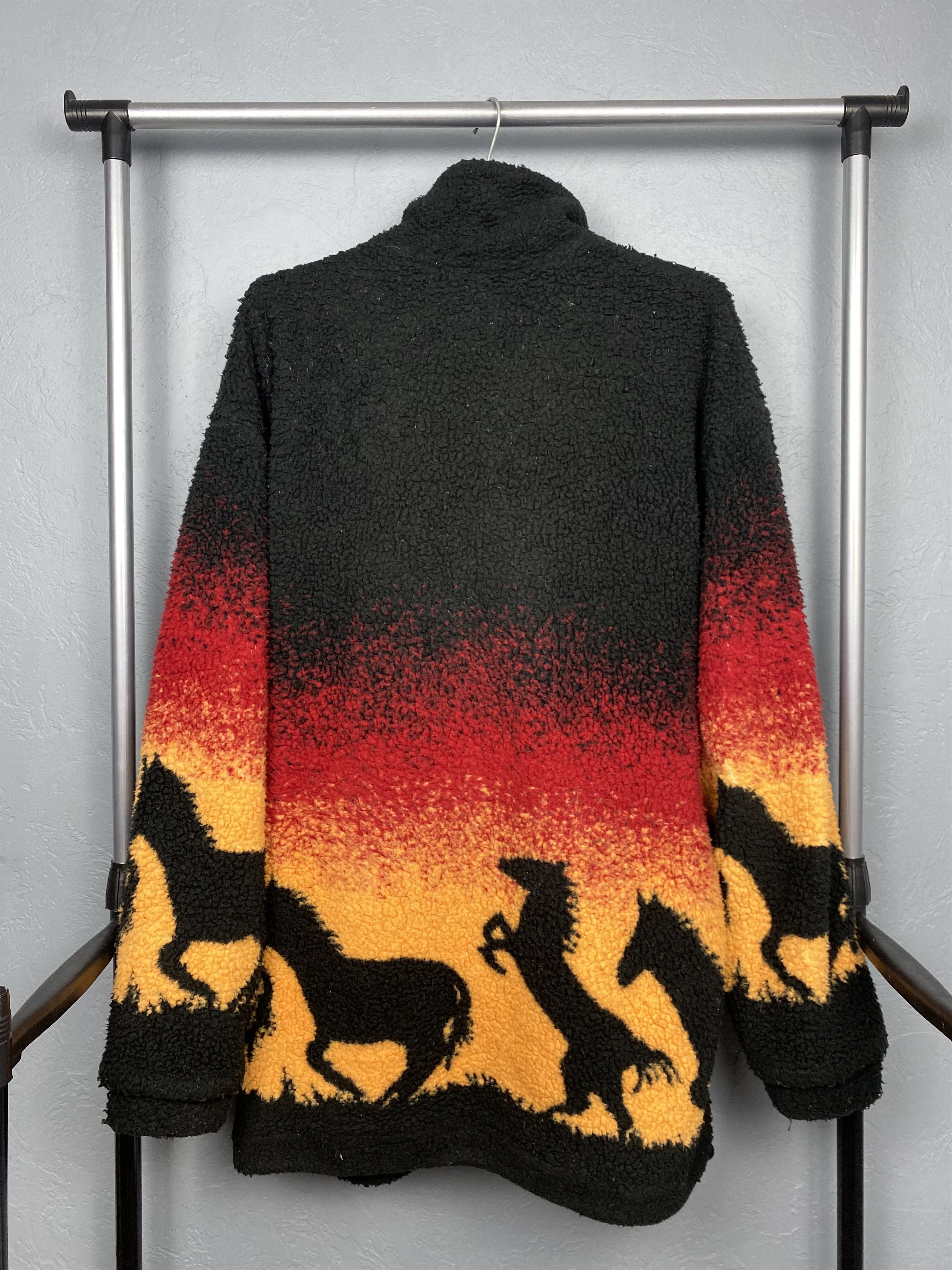 Vintage Strong Vintage Animal Horse Fleece Jacket Y2K Teddy Size US XXL / EU 58 / 5 - 8 Thumbnail