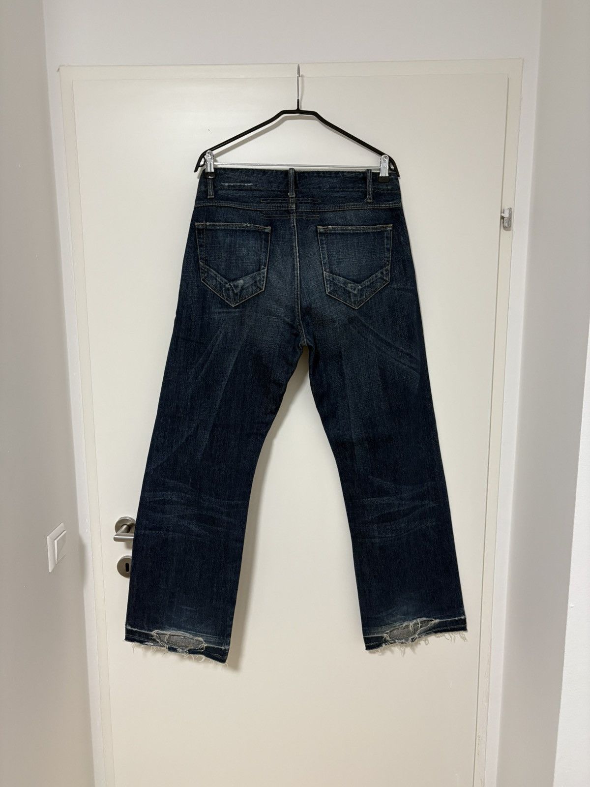 Rick Owens FW06 Rick Owens Dustulator Wide Leg Distressed Denim Jeans Size US 30 / EU 46 - 3 Thumbnail