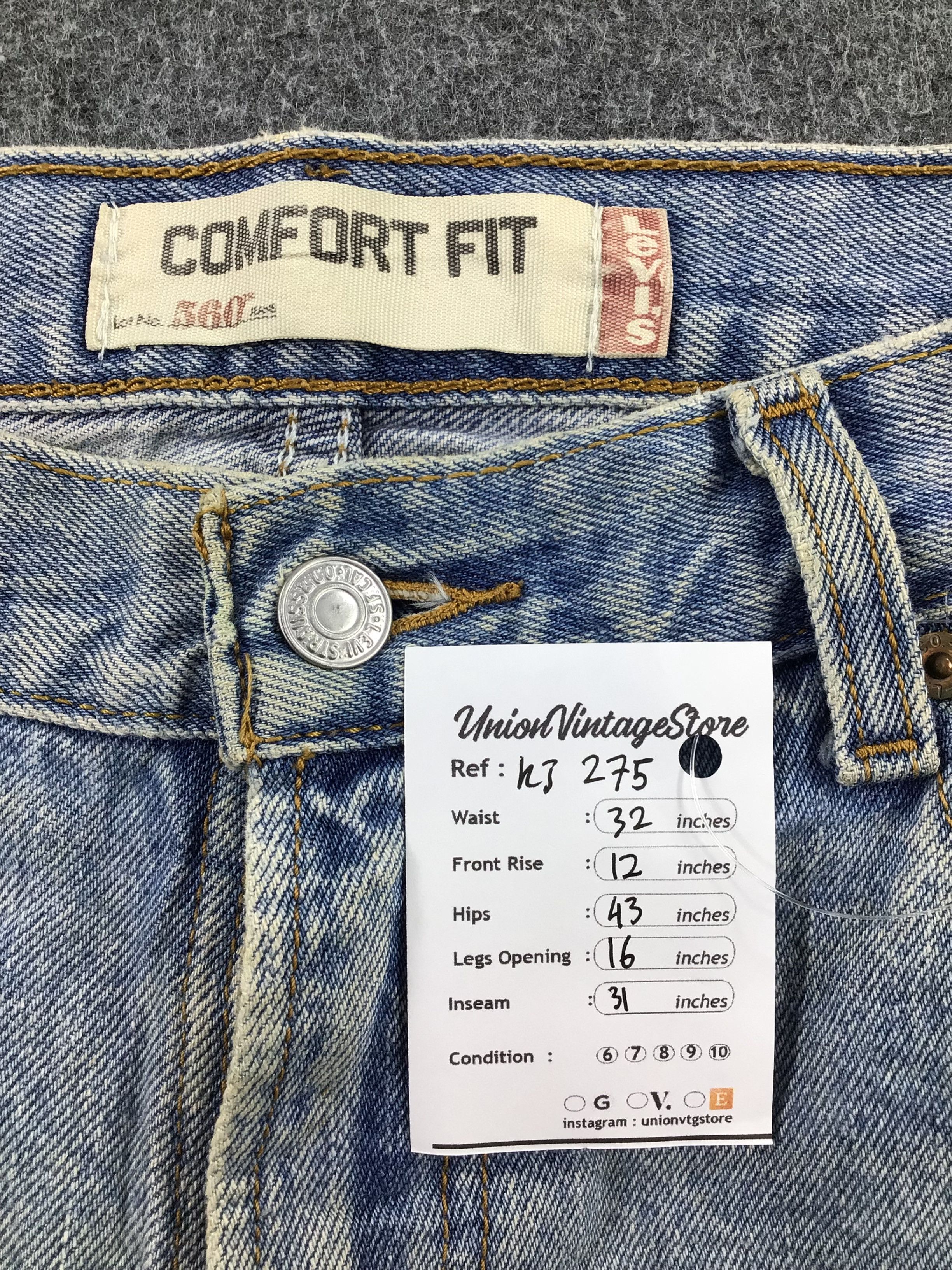 Levi's Vintage Levis 560 Jeans Faded Blue Deni KJ275 Size US 33 - 12 Thumbnail