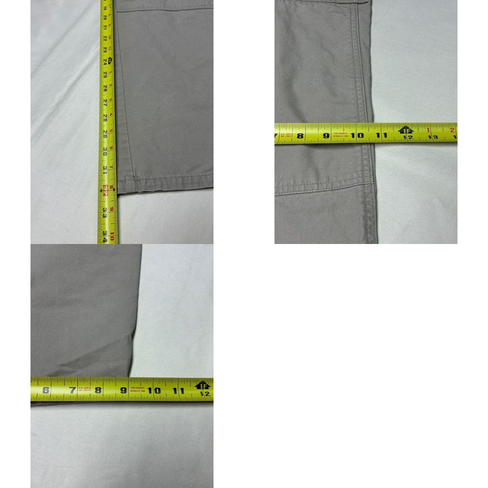 Vintage 5.11 Tactical Series Pants Mens 36x32 Khaki Cargo 100% Cotton Style 74251 Tan Beige Cargo Pocket Workwear Mil Spec Casual Mens Size US 36 / EU 52 - 9 Thumbnail