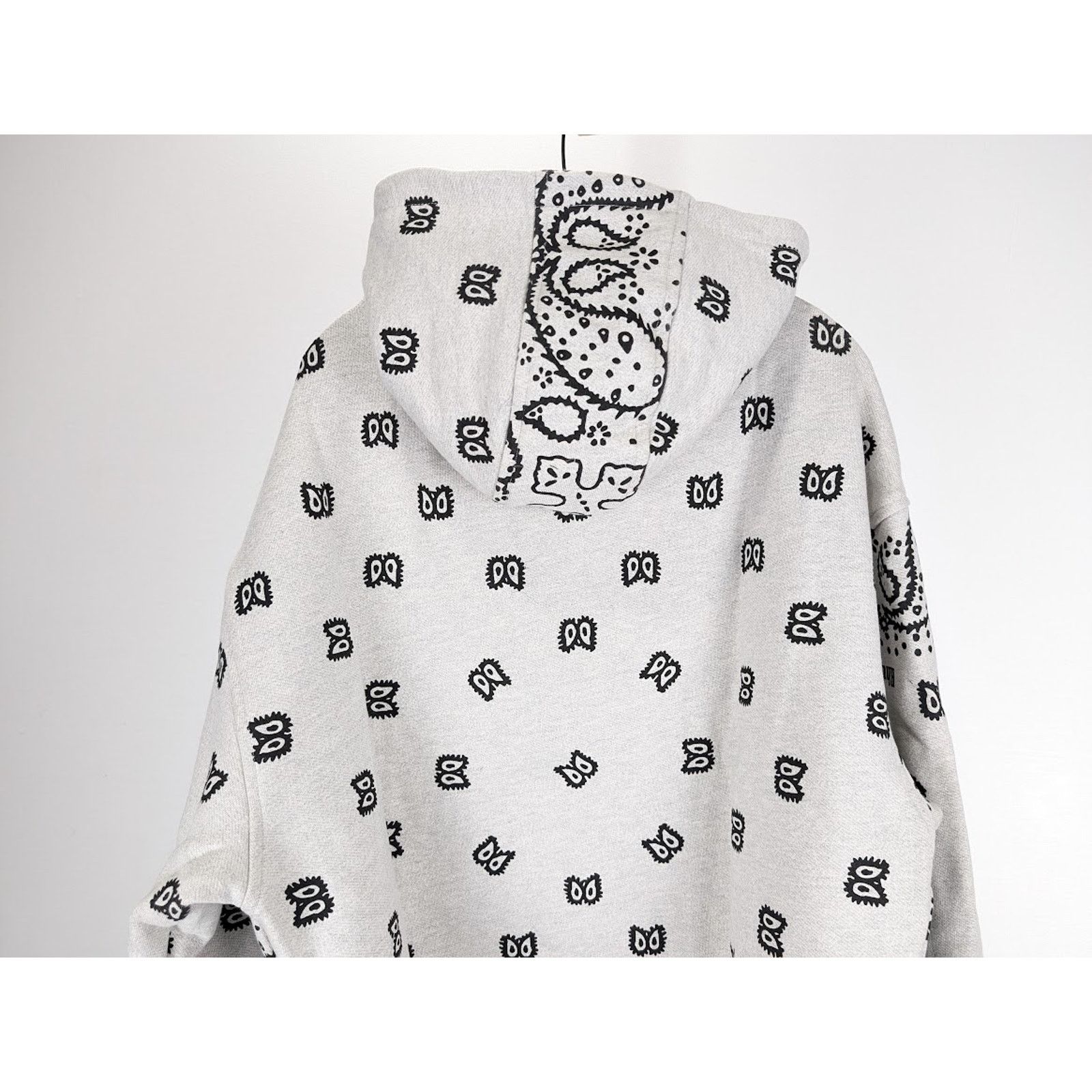 Rhude o1rshd1 Rhude Bandana Hoodie in Heather Grey Size US XXL / EU 58 / 5 - 13 Thumbnail
