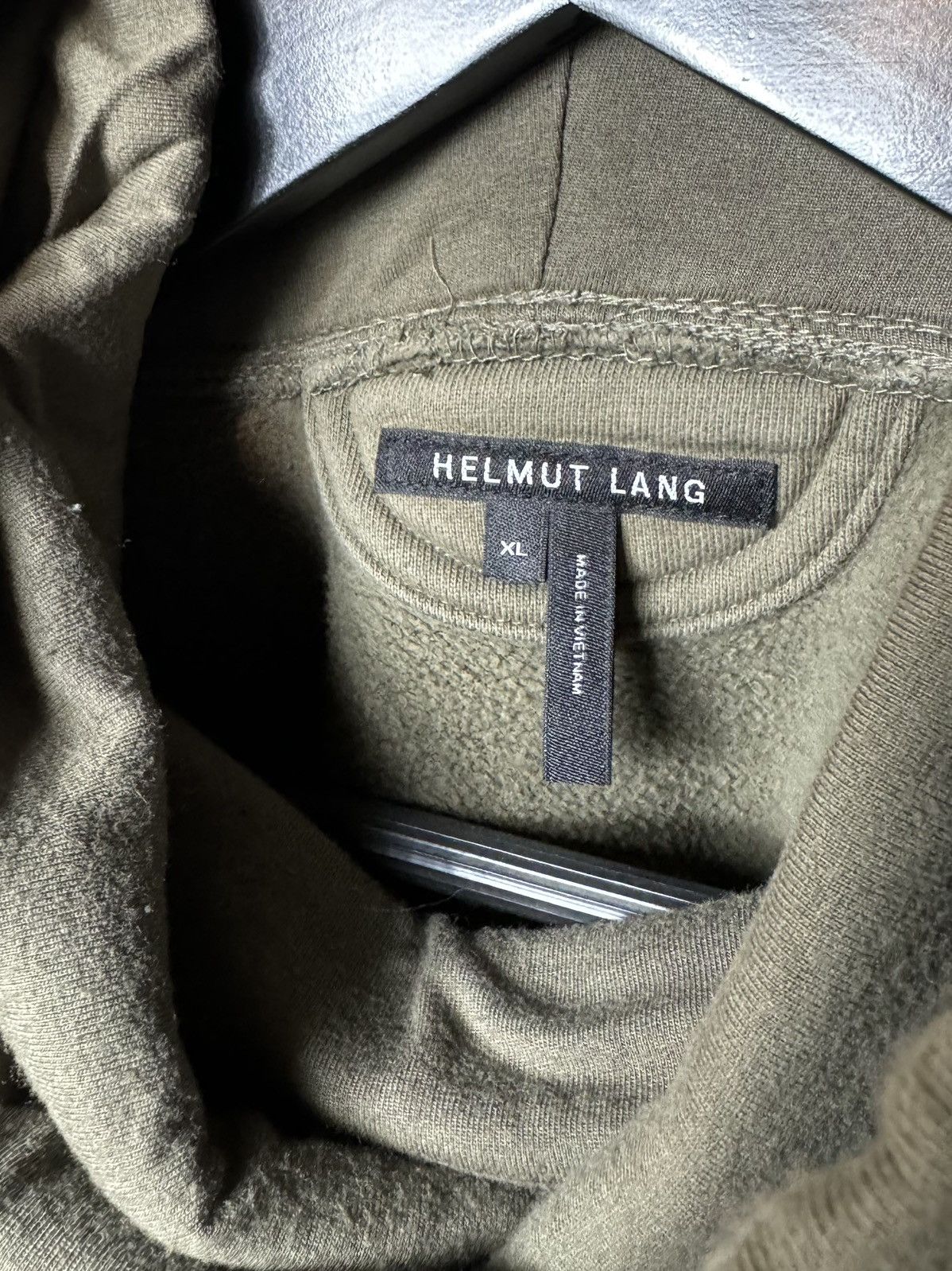 Helmut Lang Helmut Lang Olive Turtleneck Hoodie - XL Size US XL / EU 56 / 4 - 7 Thumbnail