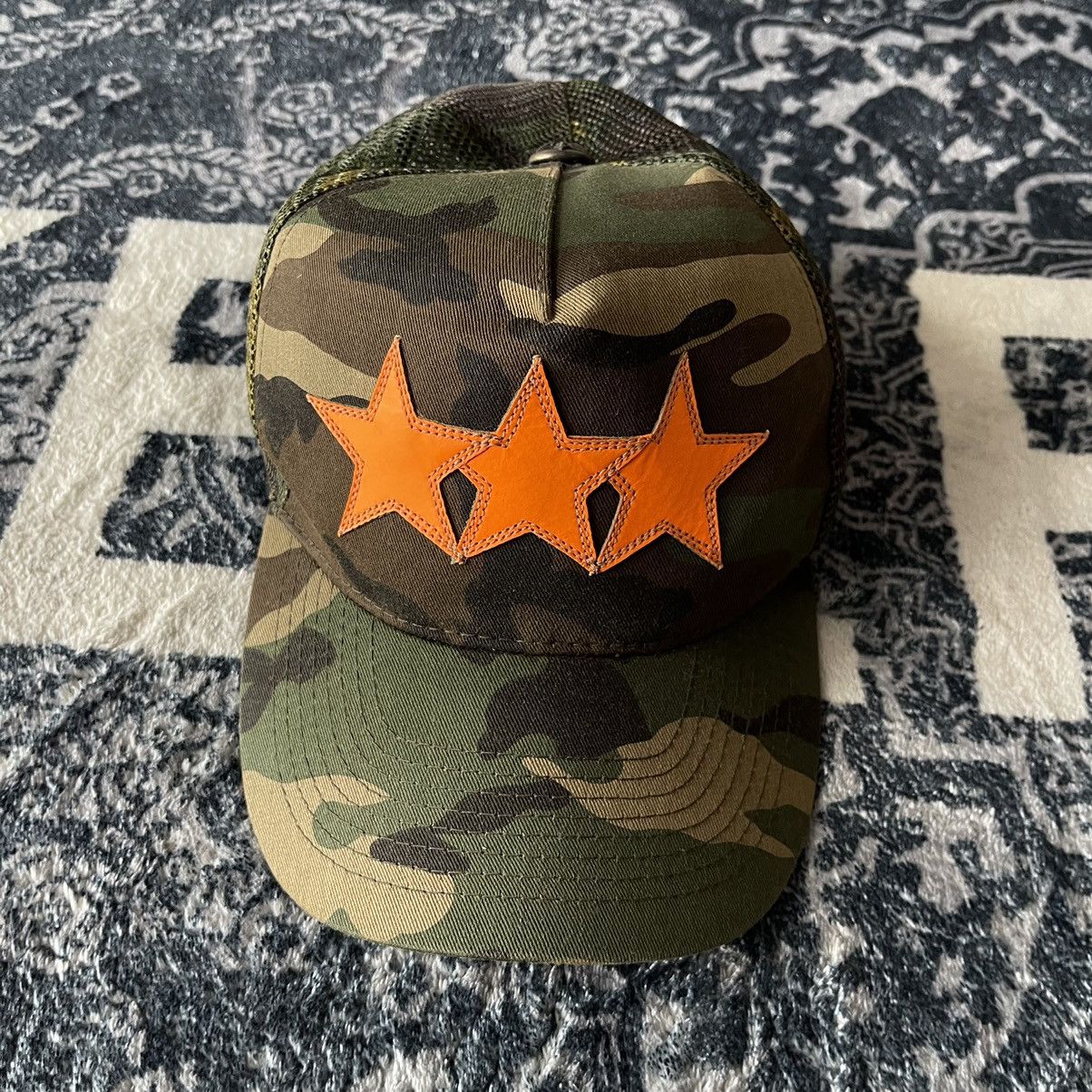 Chrome Hearts Chrome Hearts Star Leather Patch Camo Trucker