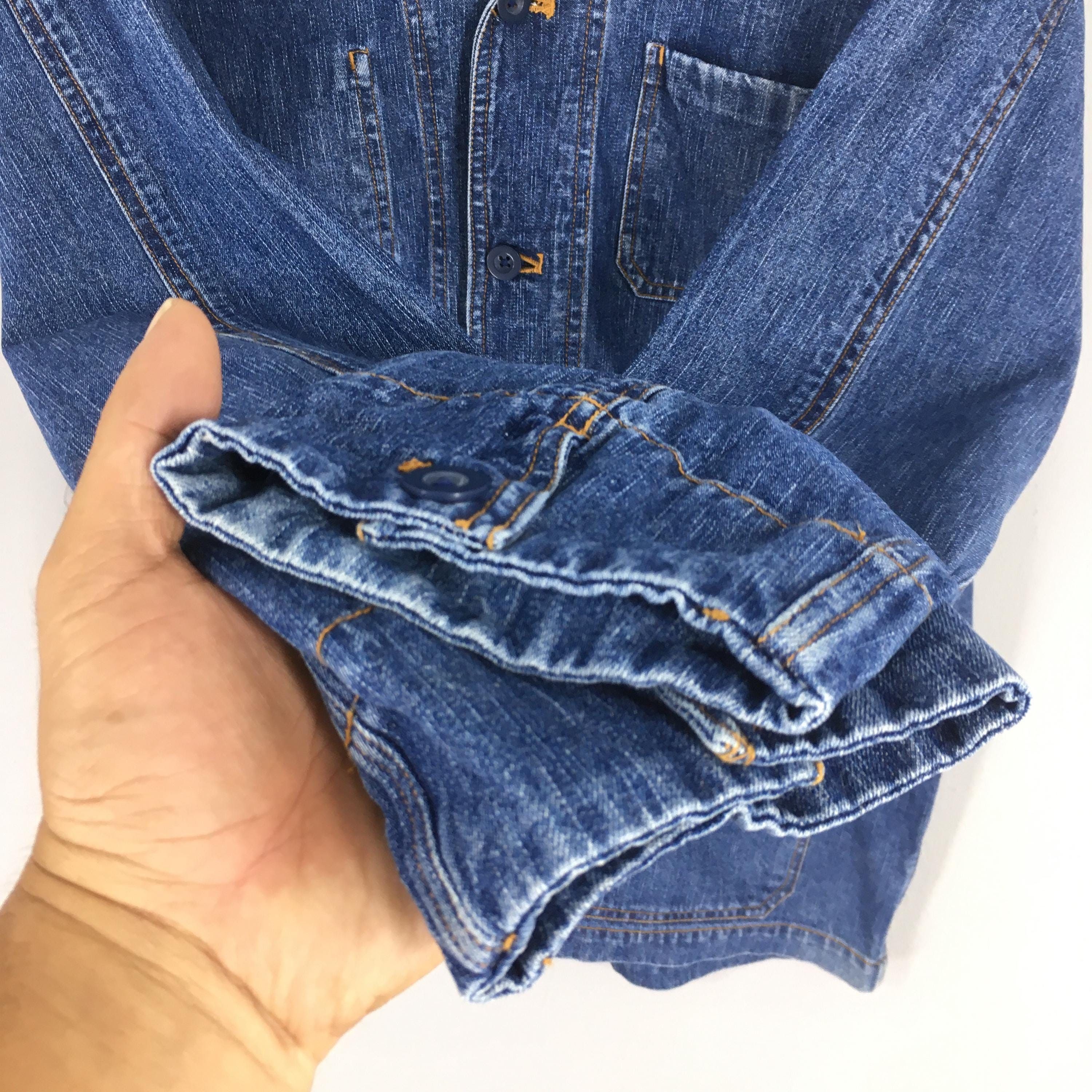 Vintage Vintage 1980s Work Wear Jeans Chore Labour Jacket Large Size US L / EU 52-54 / 3 - 4 Thumbnail