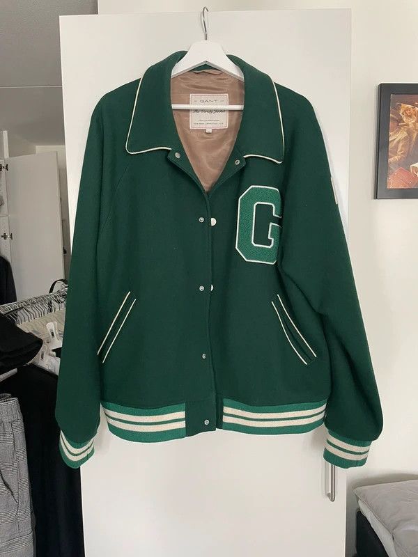 Gant GANT Varsity Jacket Forrest Green Size US XL / EU 56 / 4 - 1 Thumbnail