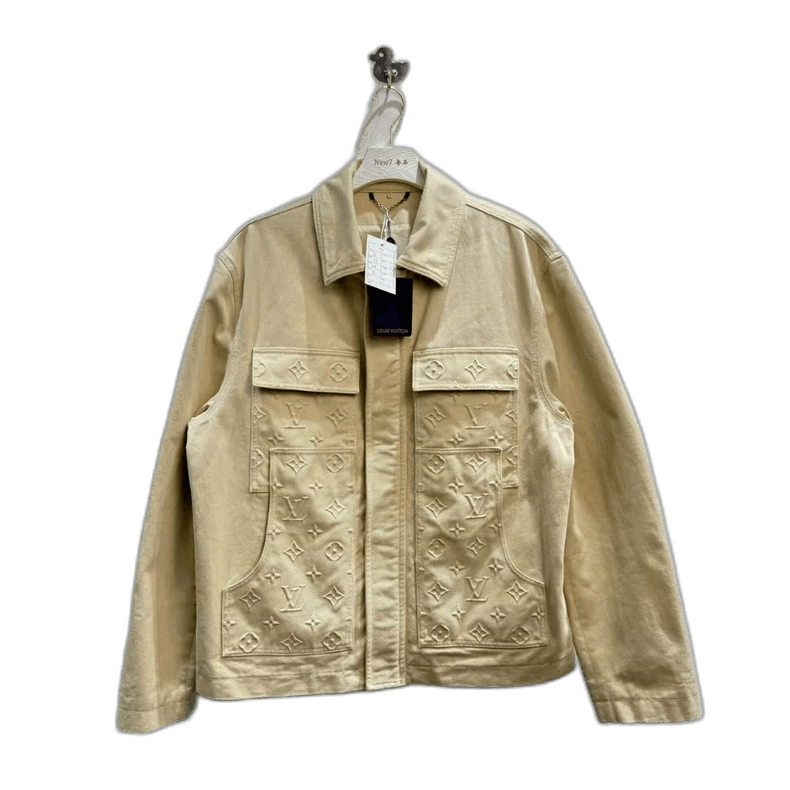 Louis Vuitton Louis Vuitton Beige Denim Jacket with Logo -2505 Size US L / EU 52-54 / 3 - 1 Thumbnail