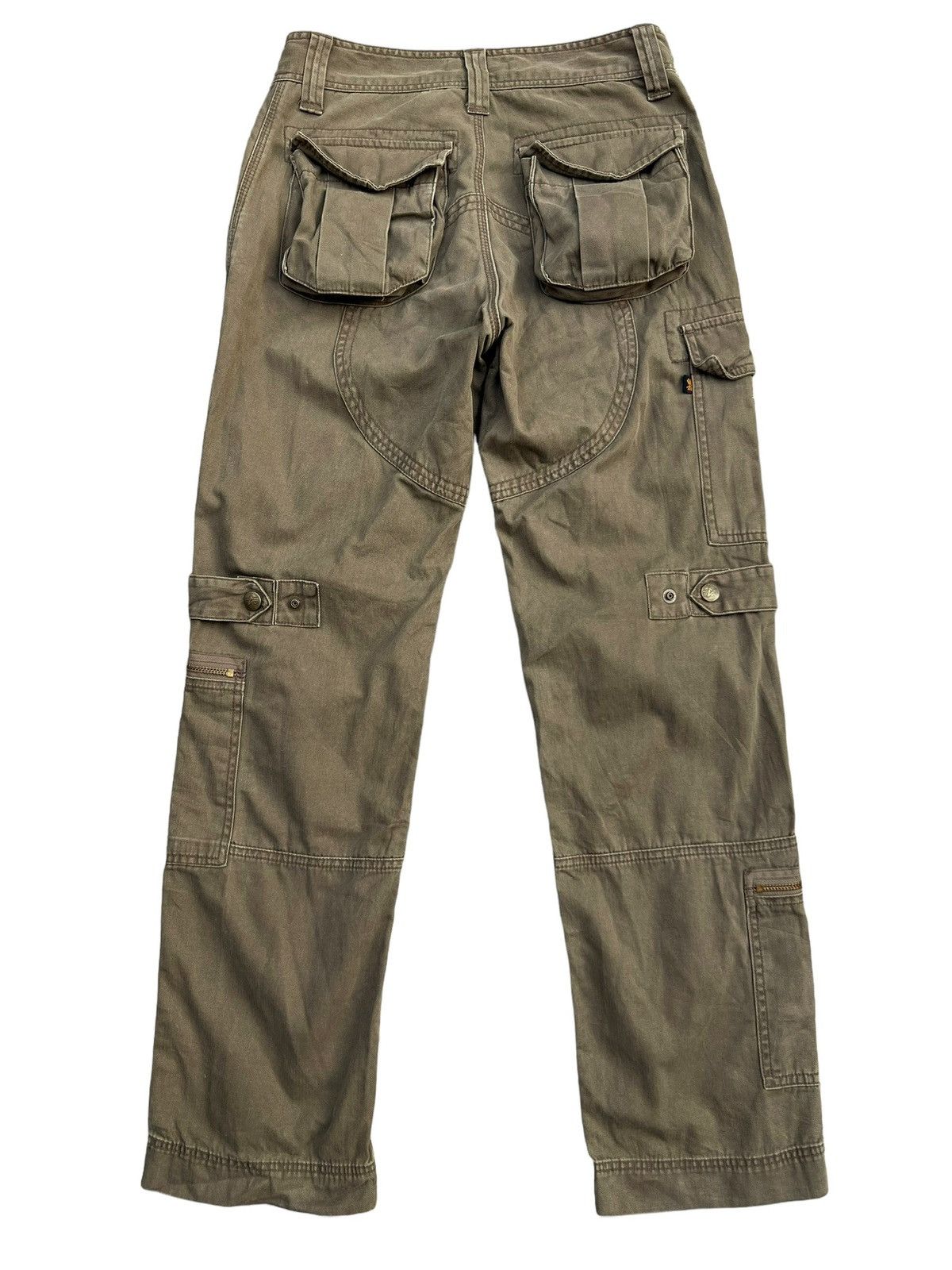 Alpha Industries Vtg Alpha Industries Bondage Multipocket Zipper Pants 29x30 Size US 29 - 2 Thumbnail