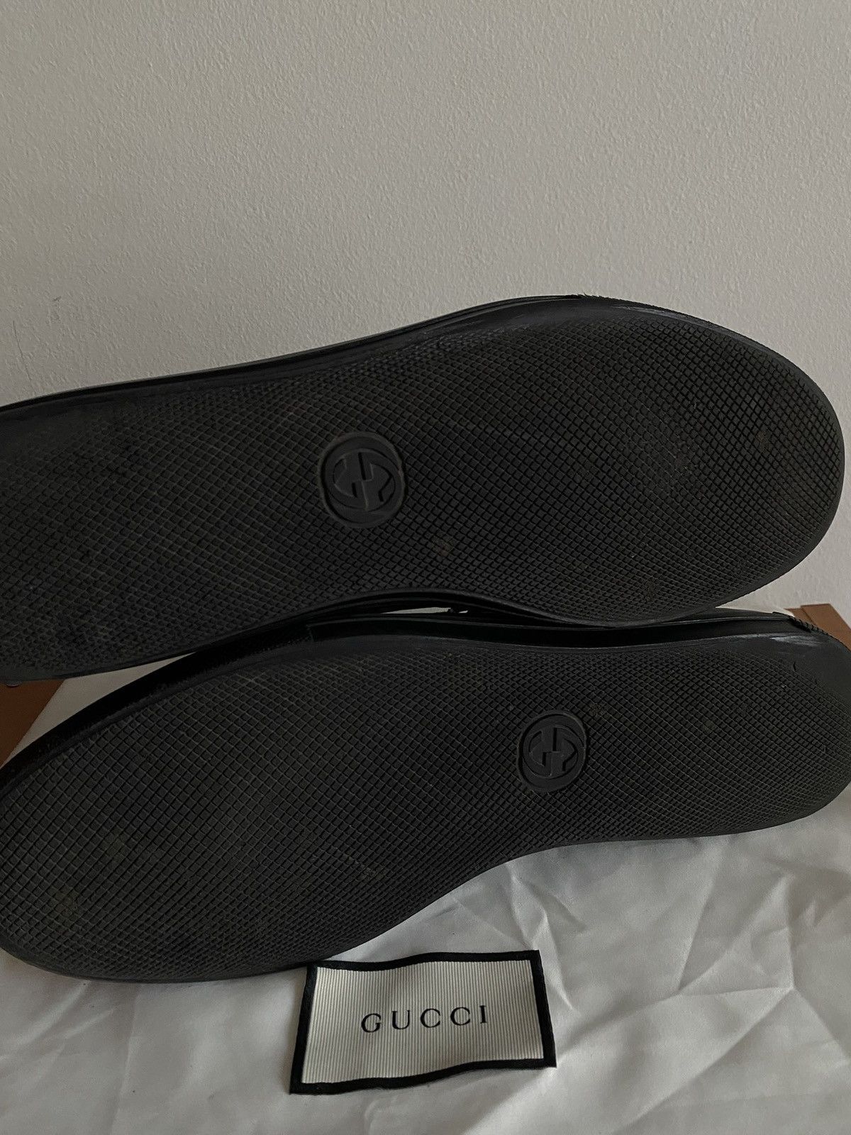 Gucci Gucci Blind for love Black Leather Sneakers Size US 9 / EU 42 - 10 Thumbnail
