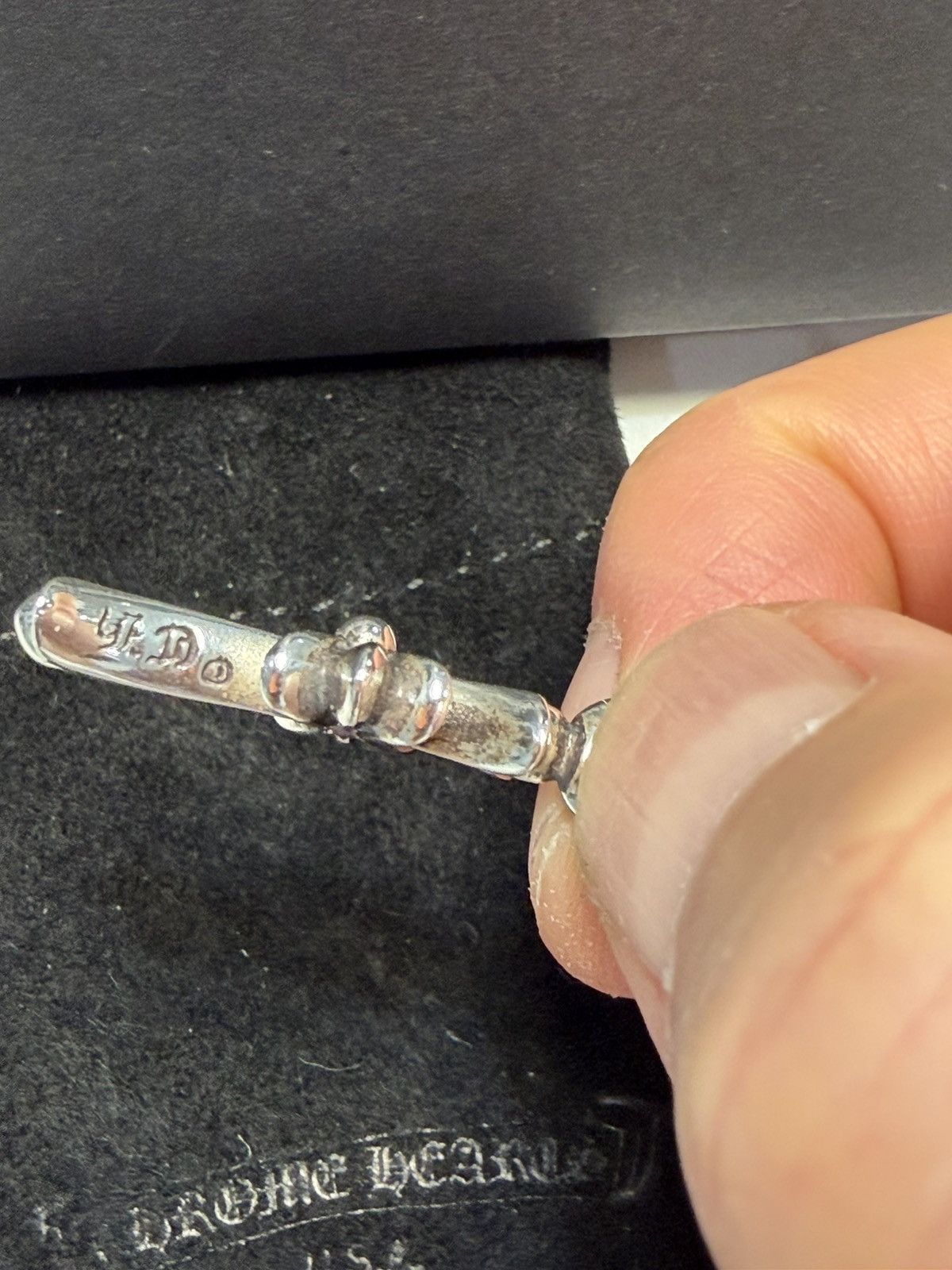 Chrome Hearts Tiny Cross Charm Silver with Pave Diamond Size ONE SIZE - 11 Thumbnail