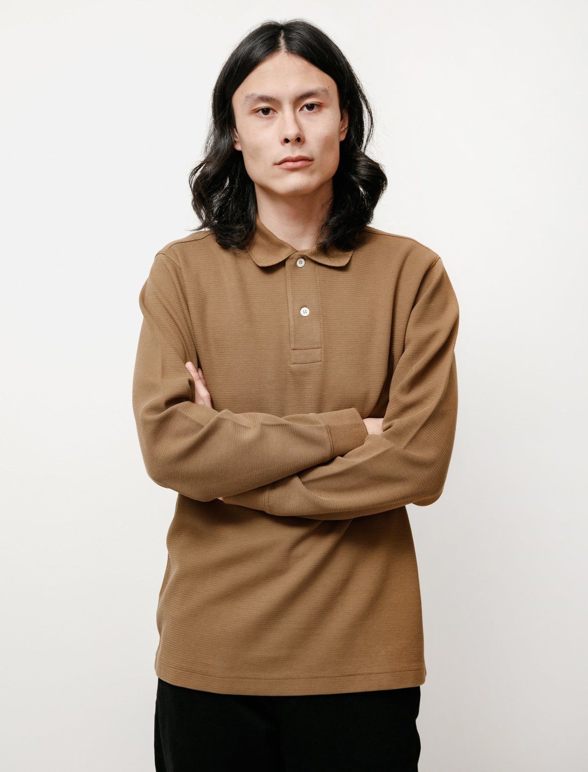 Norse Projects Norse Projects Duffle Ruben Texture Polo Longsleeve Utility Size US XL / EU 56 / 4 - 2 Thumbnail
