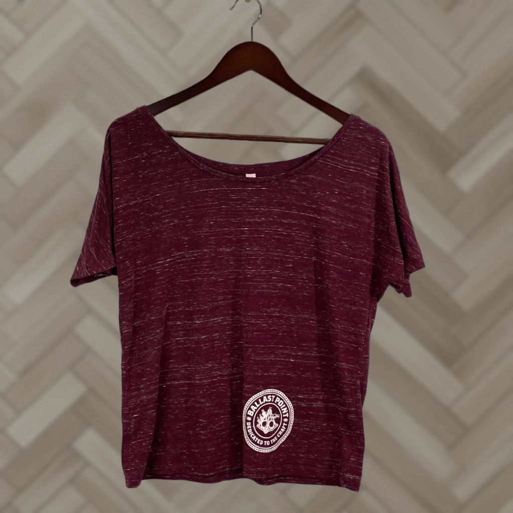 Vintage Ballast Point Ballast Point Brewing International Women's T-Shirt S burgundy Cap Sleeve Short Sleeve Off the Shoulder 2020 Basic Beer Brewing Asian? Size S / US 4 / IT 40 - 1 Thumbnail