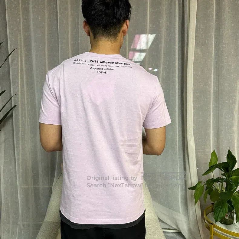 Loewe Loewe Men's purple round-neck short-sleeve T-shirt Size US XS / EU 42 / 0 - 7 Thumbnail