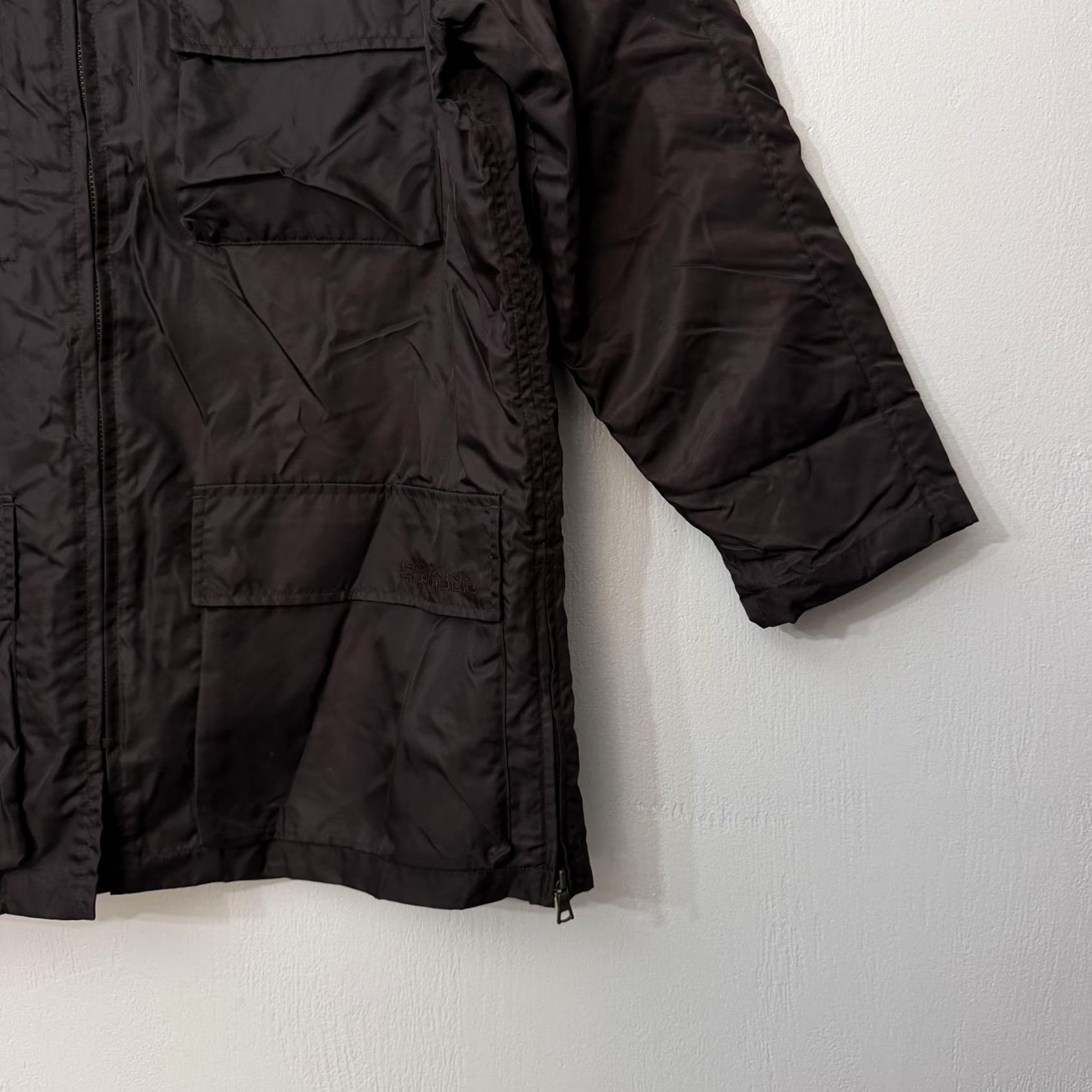 Banana Republic VINTAGE Banana Republic Coat Parka Mens Small Brown Nylon Quilted Insulated Padded Zip Full Zip Lined Pocketed Ocean? Size US S / EU 44-46 / 1 - 4 Thumbnail