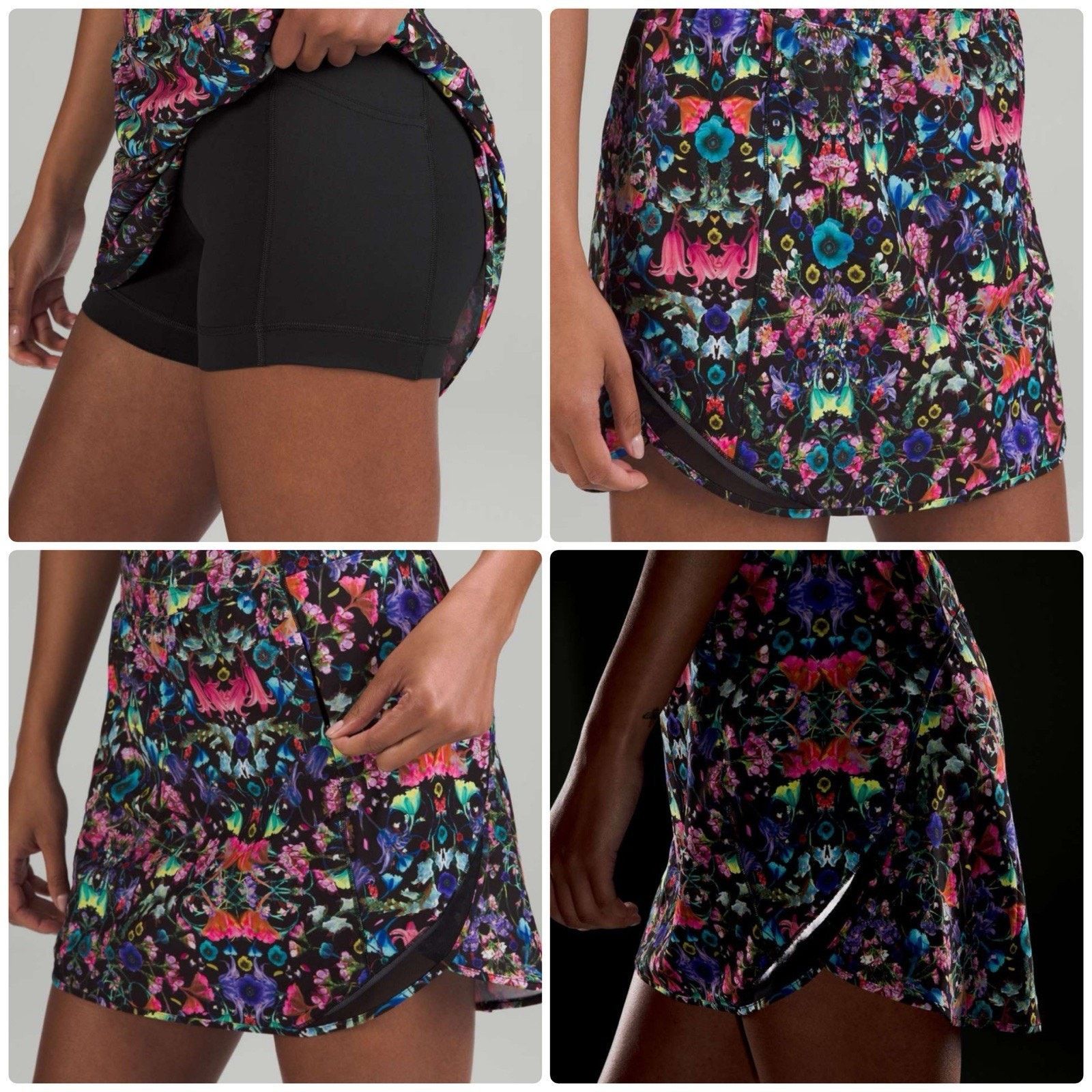 Lululemon LULULEMON Hotty Hot High Rise Skirt Skort Long Flowerscope 6 Size 28" / US 6 / IT 42 - 2 Thumbnail
