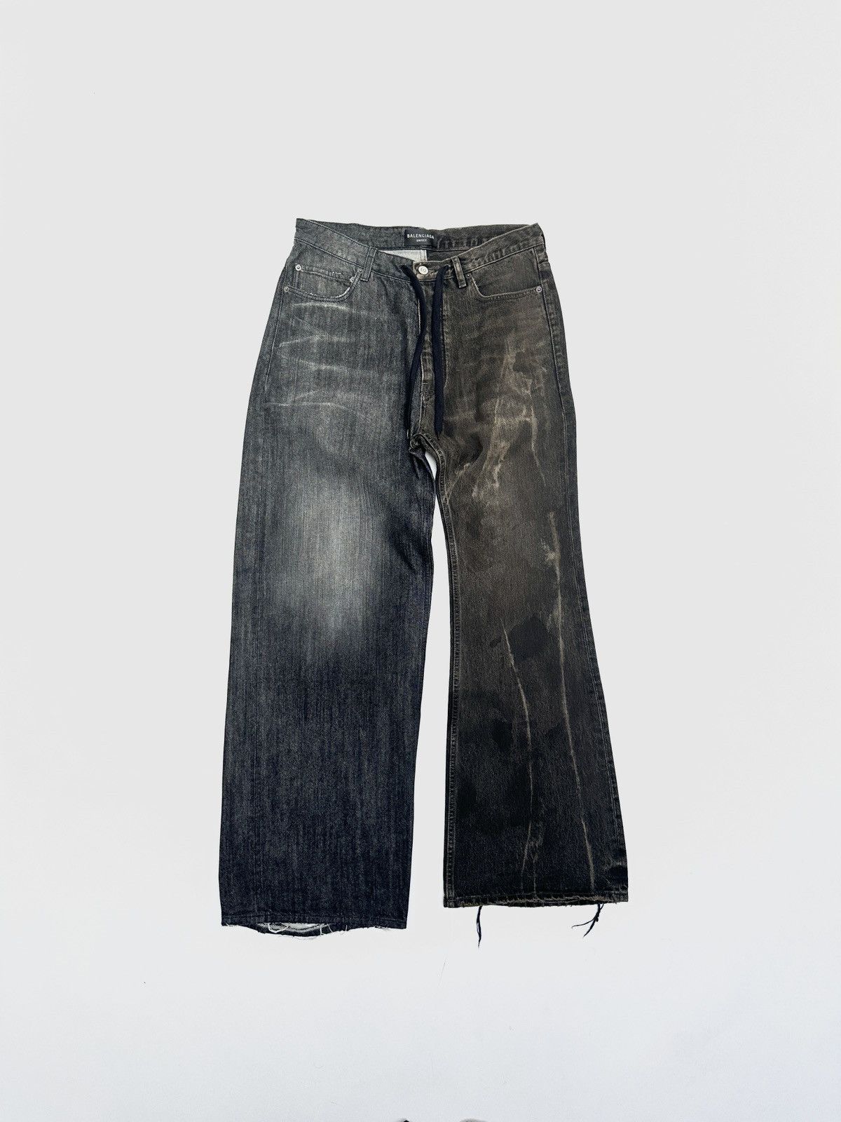 ラ*い様 Balenciaga baggy wide denim 22AW Balenciaga Oversized Baggy Jeans | Saks Fifth Avenue