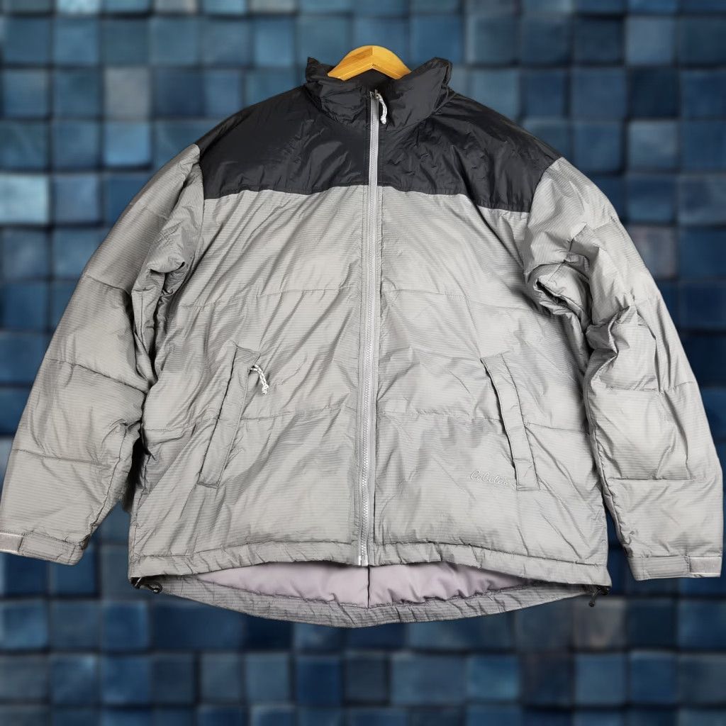 Vintage Cabela's Vintage Jacket Men XLT Puffer Nylon Rain Coat Full Zip Gray Black Winter Spring Fall Coat Style Rain Size US XL / EU 56 / 4 - 1 Thumbnail