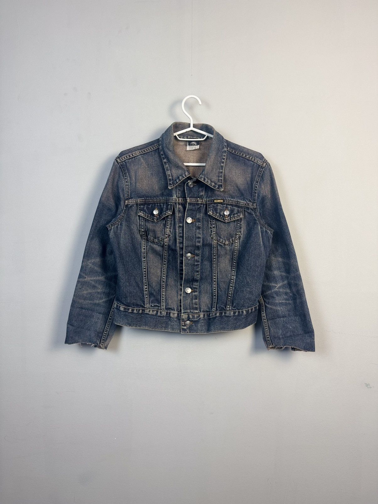 Diesel × Japanese Brand × Vintage Vintage Diesel 90s y2k denim Faded jacket Size M / US 6-8 / IT 42-44 - 1 Thumbnail