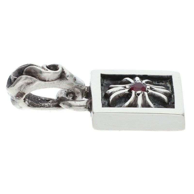 Chrome Hearts Chrome Hearts Framed CH Plus Ruby Necklace Size ONE SIZE - 4 Thumbnail