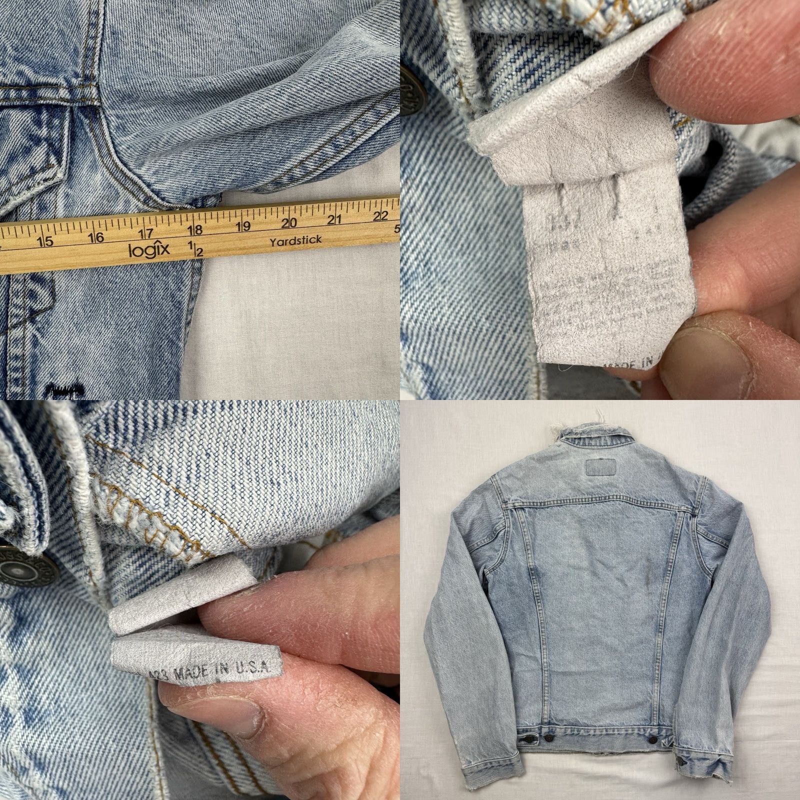 Levi's VINTAGE Levi's Denim Jacket Men S Blue 80s 90s USA Made In USA Regular Size S Cotton Denim Jacket Casual Pockets Collared Vintage Yes Size US S / EU 44-46 / 1 - 9 Thumbnail