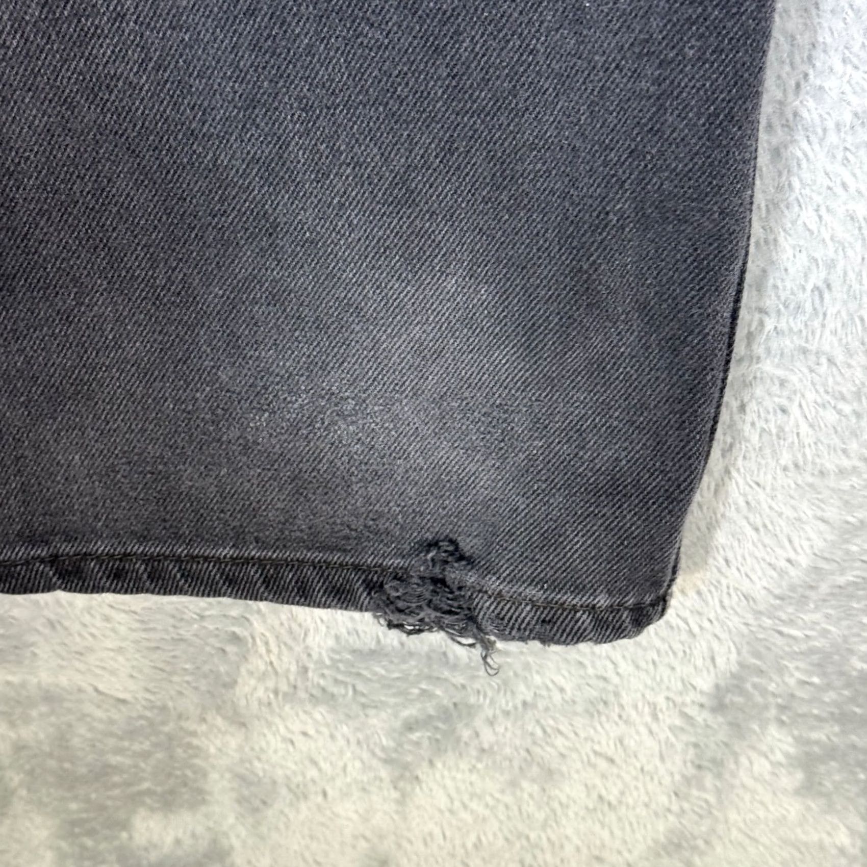 Levi's Levi's 550 Jeans Mens 42x30 Black Denim Relaxed Fit Tapered Leg Mid Rise Zip Fly Size US 42 / EU 58 - 3 Thumbnail