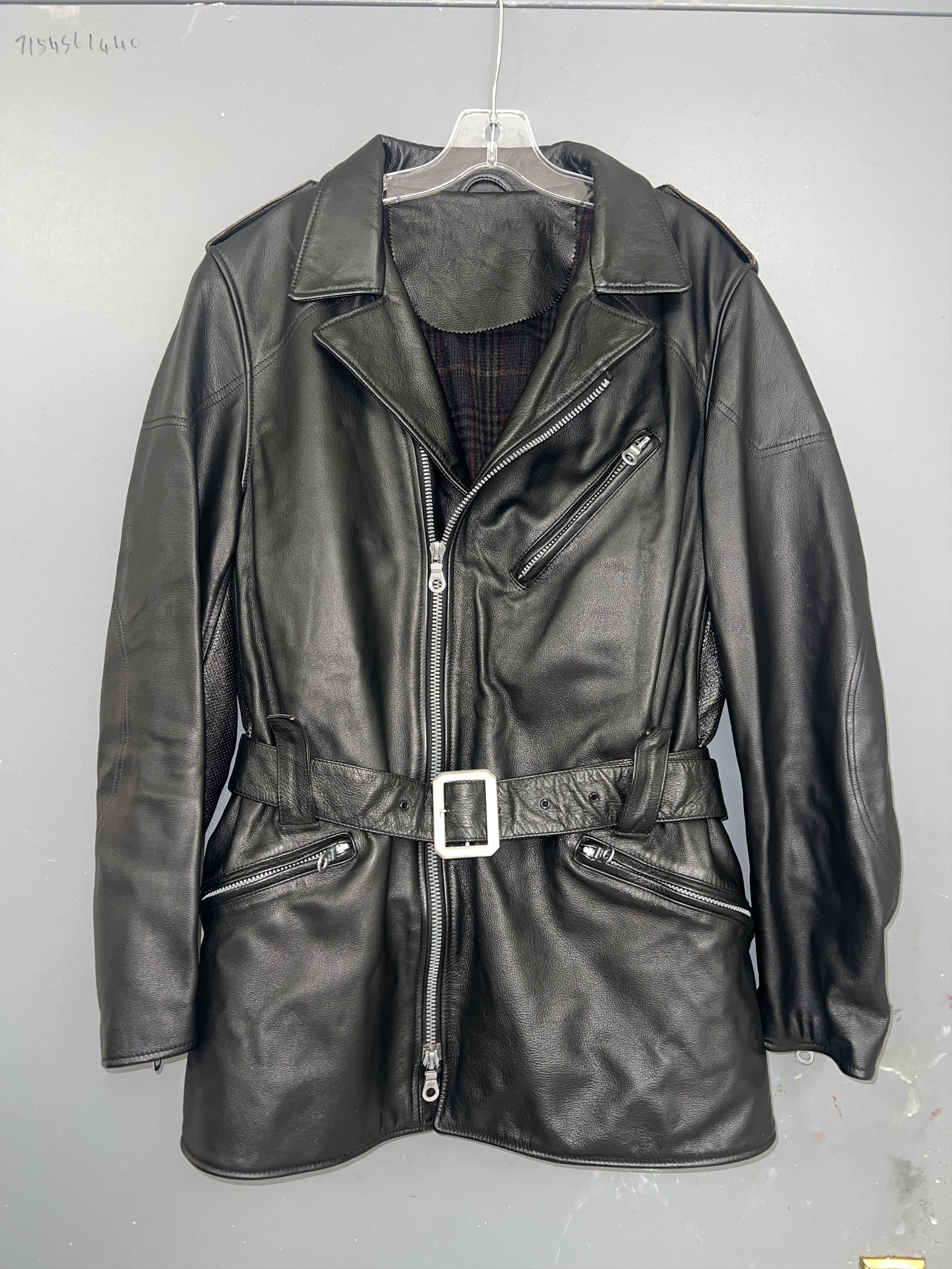 Yohji Yamamoto SS05 Dainese Runway Black 'TOO CLOSE' Leather
