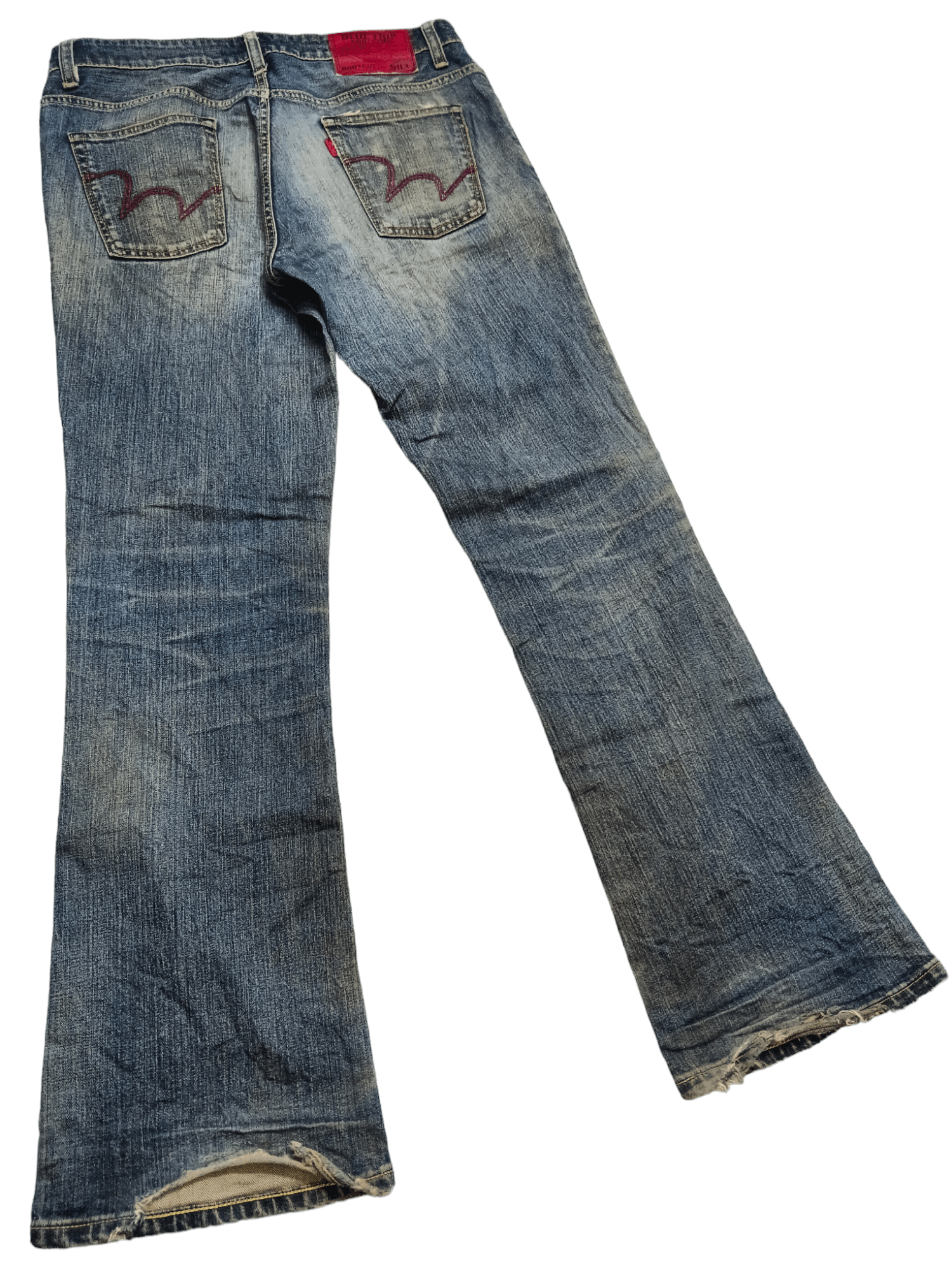 Edwin Edwin Distressed Mudwash Bootcut Denim Size US 33 - 3 Thumbnail