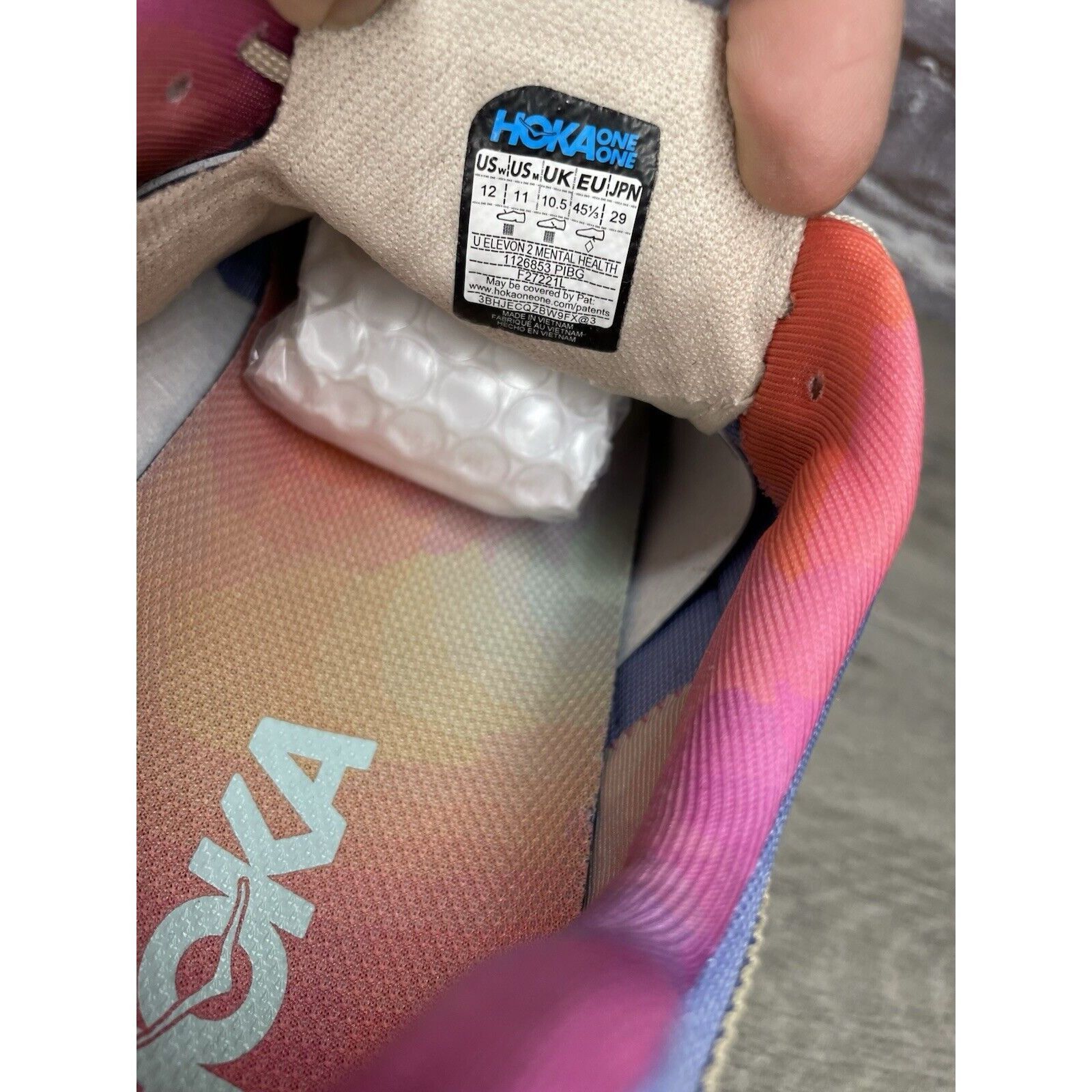 Hoka Hoka One One Elevon 2 Mental Health Purple Impression Gym Me Size US 11 / EU 44 - 9 Thumbnail