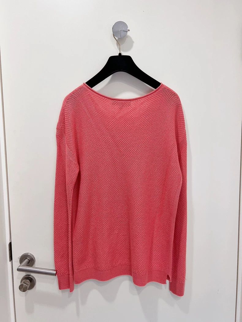 Loro Piana Loro Piana pink hollow knit sweater 2506-Nextarrow Size M / US 6-8 / IT 42-44 - 2 Thumbnail